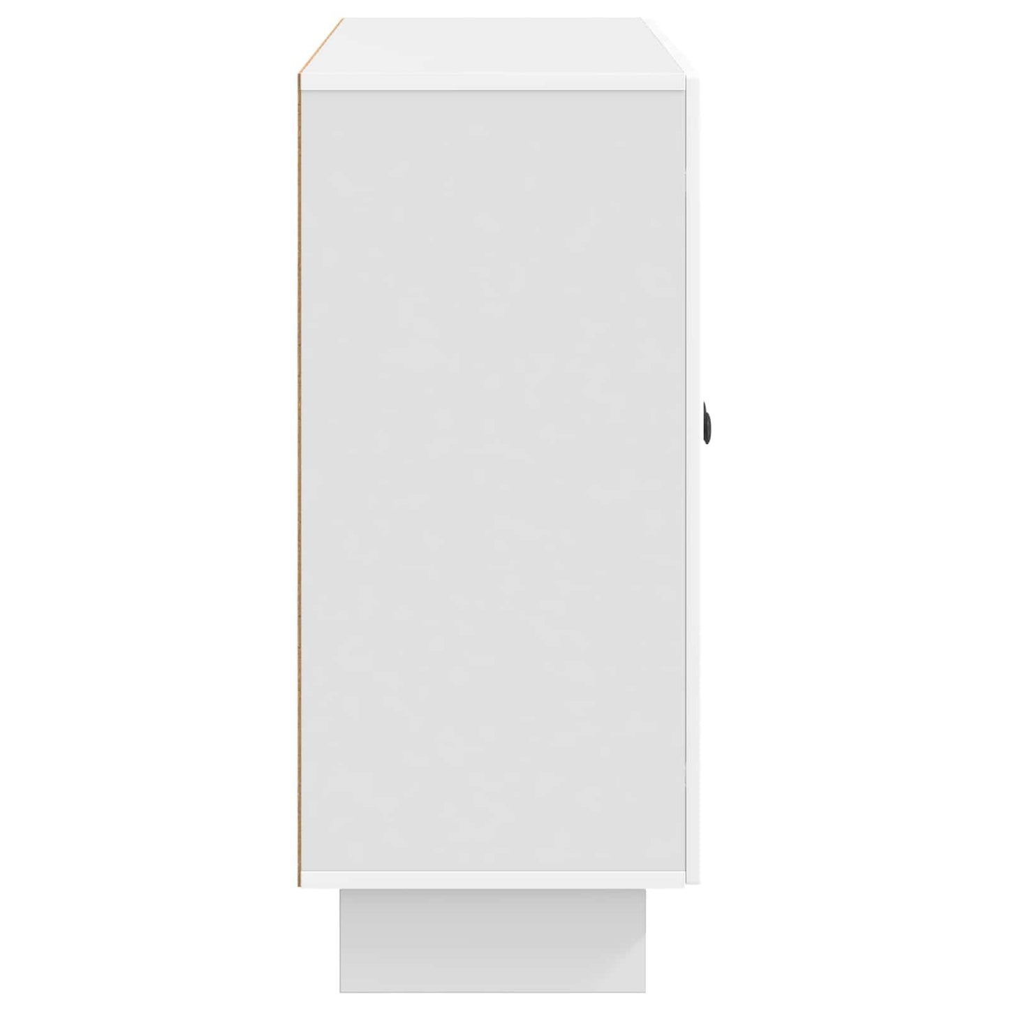 Dressoir Hoogglans Wit 89 x 34,5 x 80 cm Bewerkt hout is nu te koop bij PeponiXL, paradijselijk wonen!