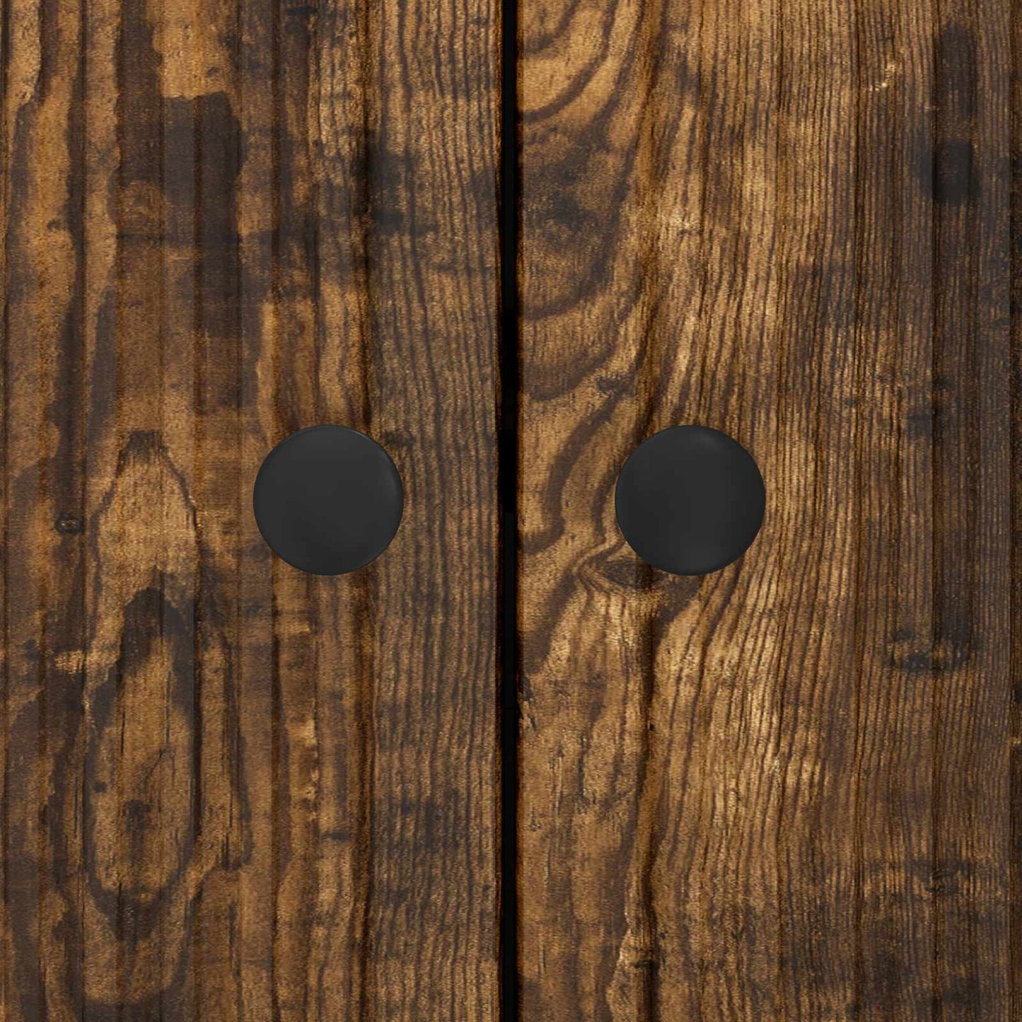 Dressoir Gerookt eiken 89 x 34,5 x 80 cm Bewerkt hout is nu te koop bij PeponiXL, paradijselijk wonen!