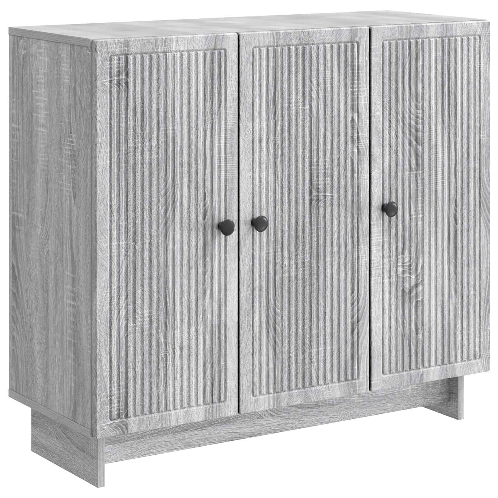 Dressoir Grijs sonoma 89 x 34,5 x 80 cm Bewerkt hout is nu te koop bij PeponiXL, paradijselijk wonen!