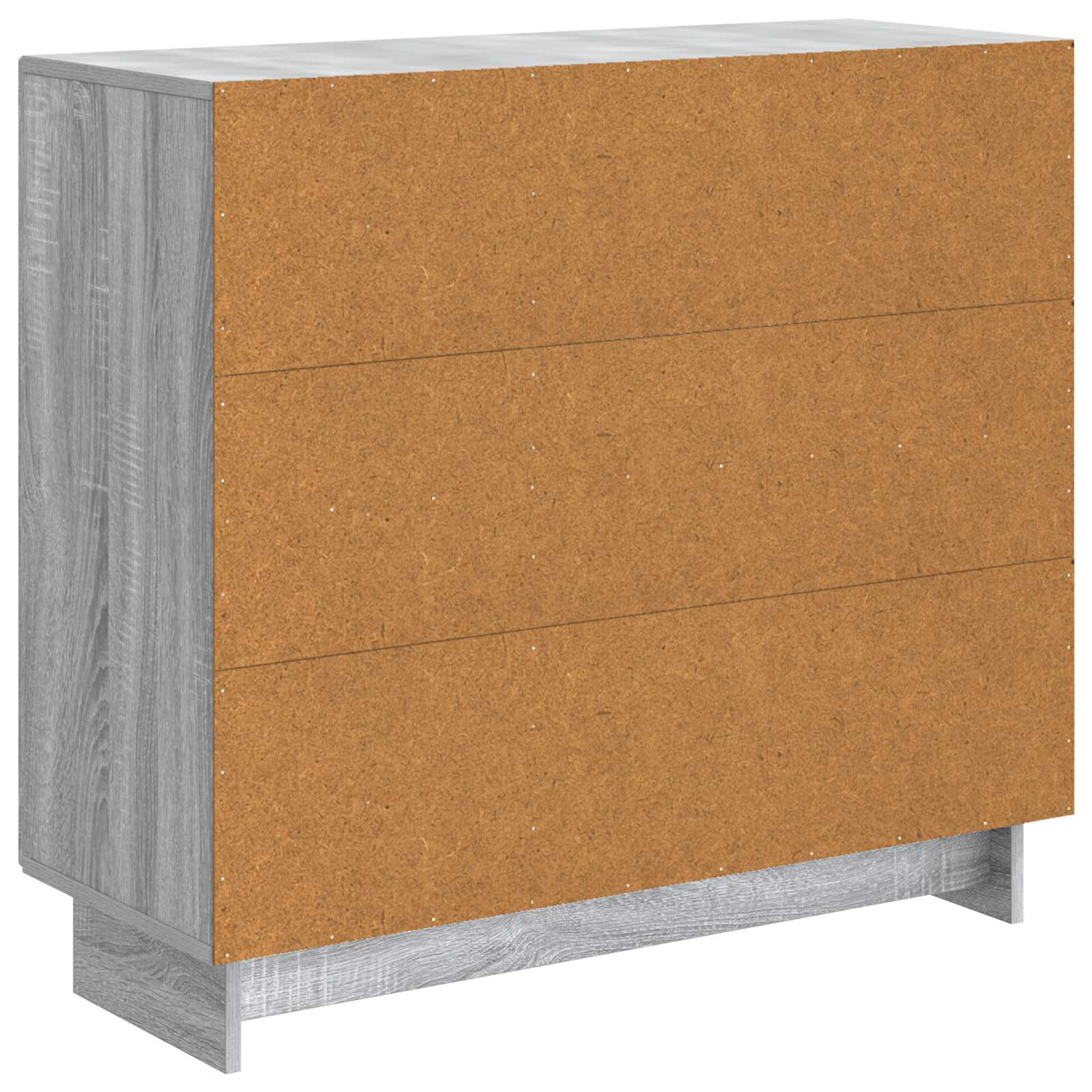 Dressoir Grijs sonoma 89 x 34,5 x 80 cm Bewerkt hout is nu te koop bij PeponiXL, paradijselijk wonen!