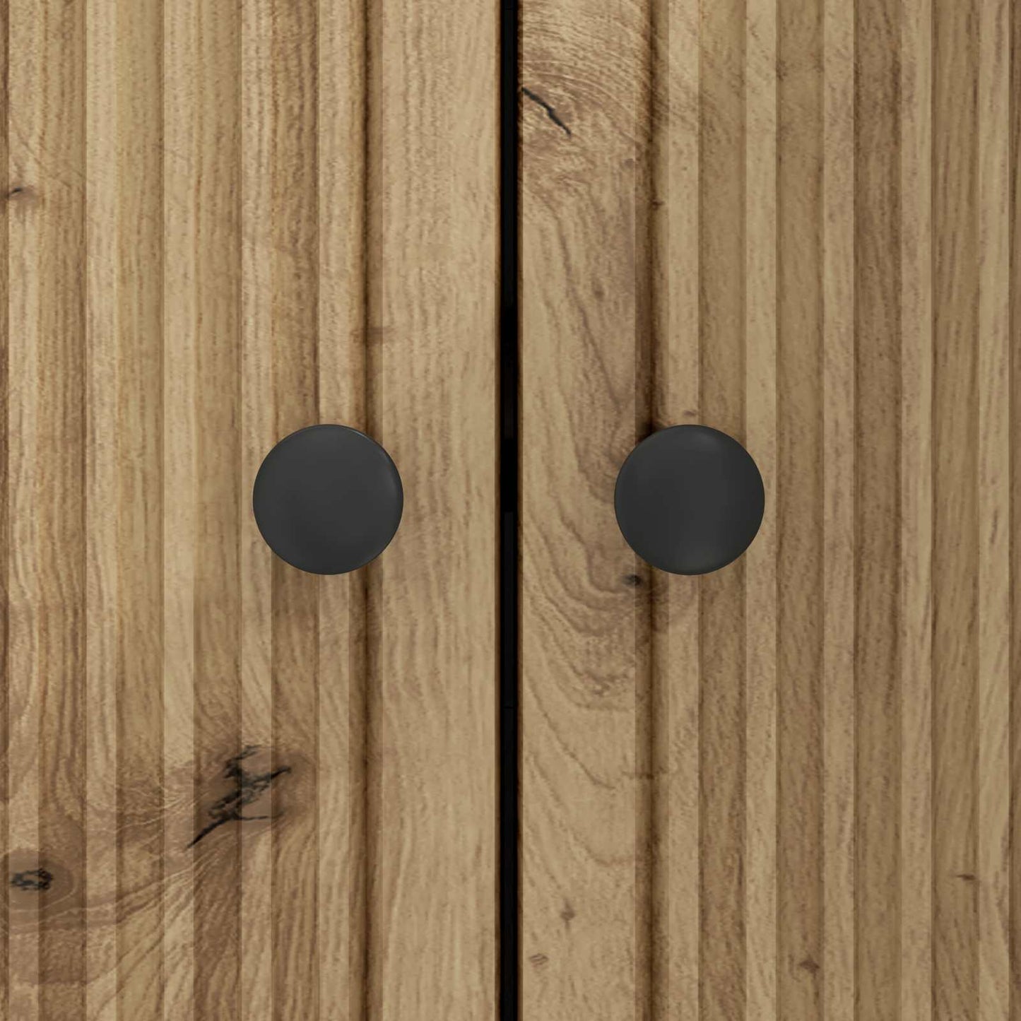 Dressoir Artisanaal eiken 89 x 34,5 x 80 cm Bewerkt hout is nu te koop bij PeponiXL, paradijselijk wonen!