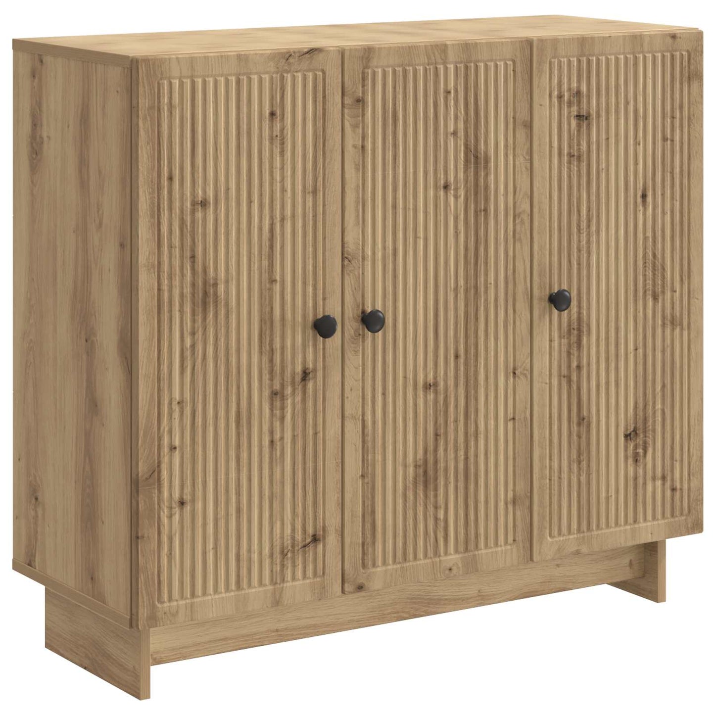 Dressoir Artisanaal eiken 89 x 34,5 x 80 cm Bewerkt hout is nu te koop bij PeponiXL, paradijselijk wonen!