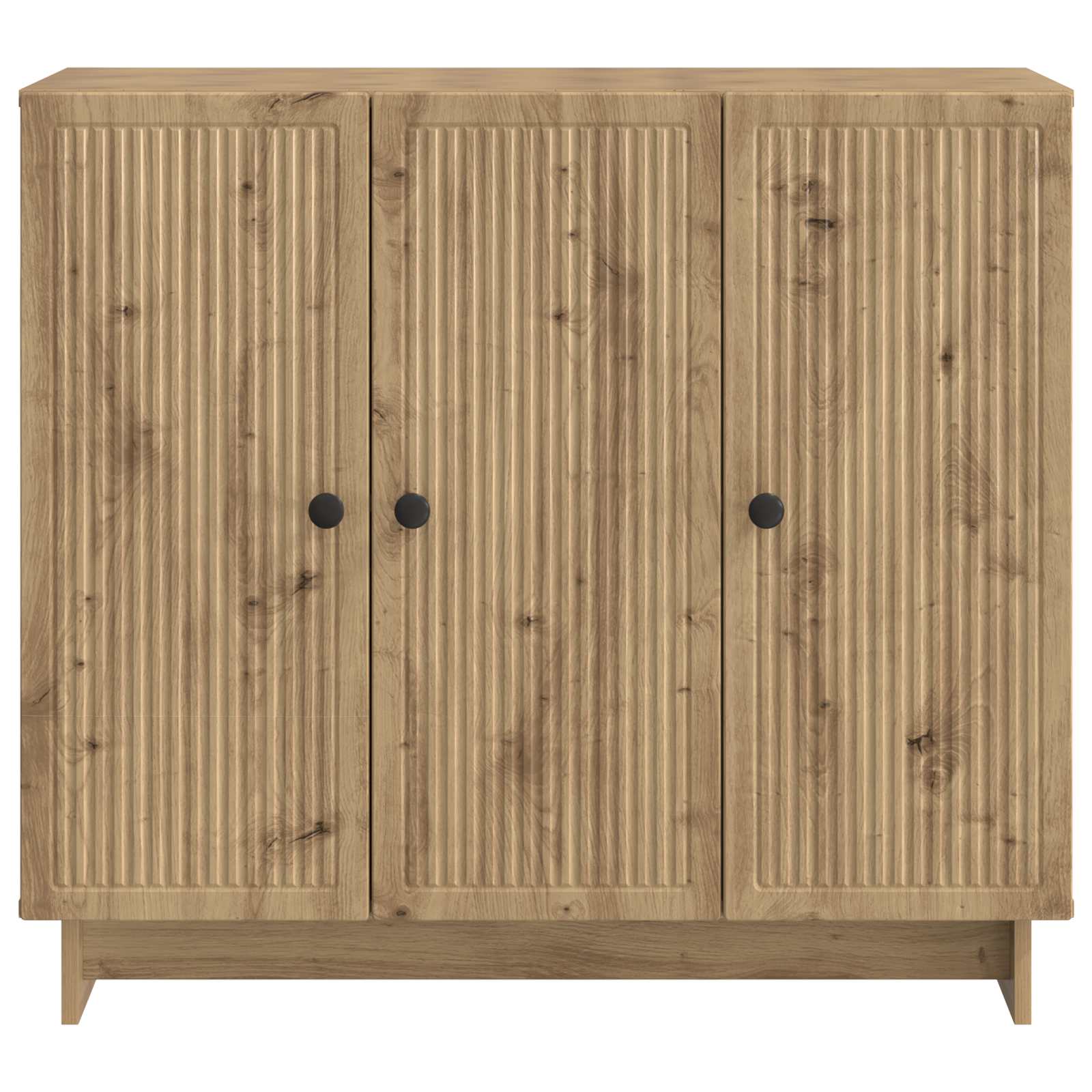 Dressoir Artisanaal eiken 89 x 34,5 x 80 cm Bewerkt hout is nu te koop bij PeponiXL, paradijselijk wonen!