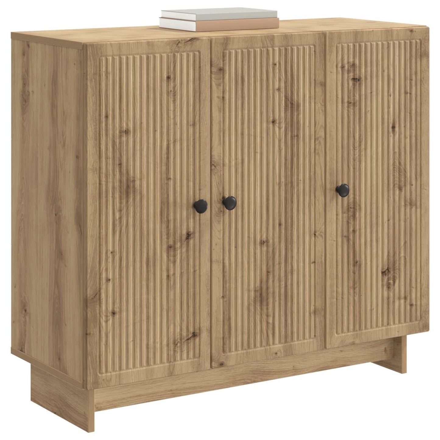 Dressoir Artisanaal eiken 89 x 34,5 x 80 cm Bewerkt hout is nu te koop bij PeponiXL, paradijselijk wonen!
