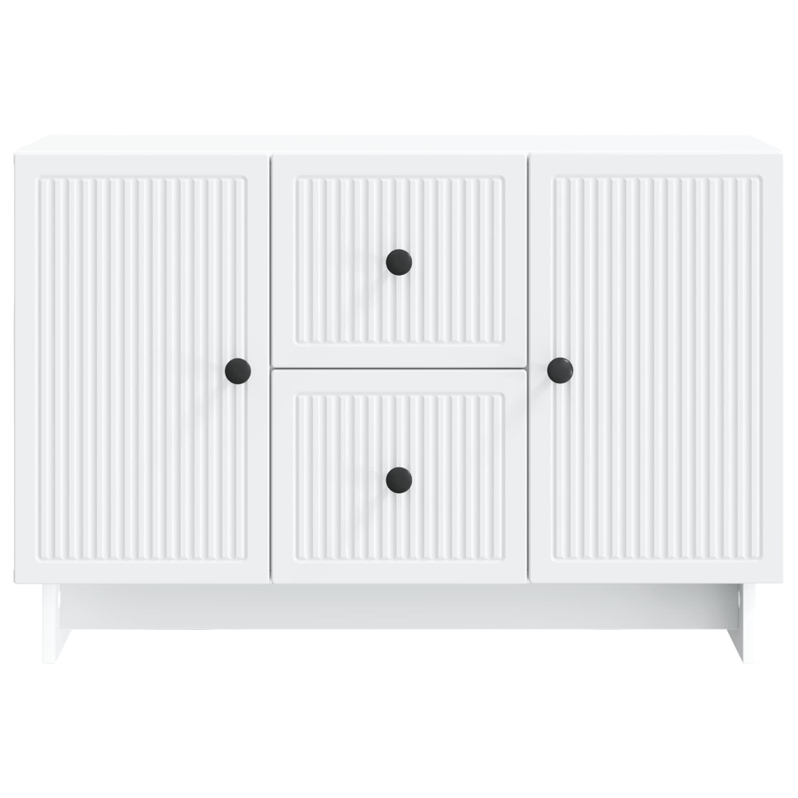 Dressoir Wit 89 x 34,5 x 60 cm Bewerkt hout is nu te koop bij PeponiXL, paradijselijk wonen!