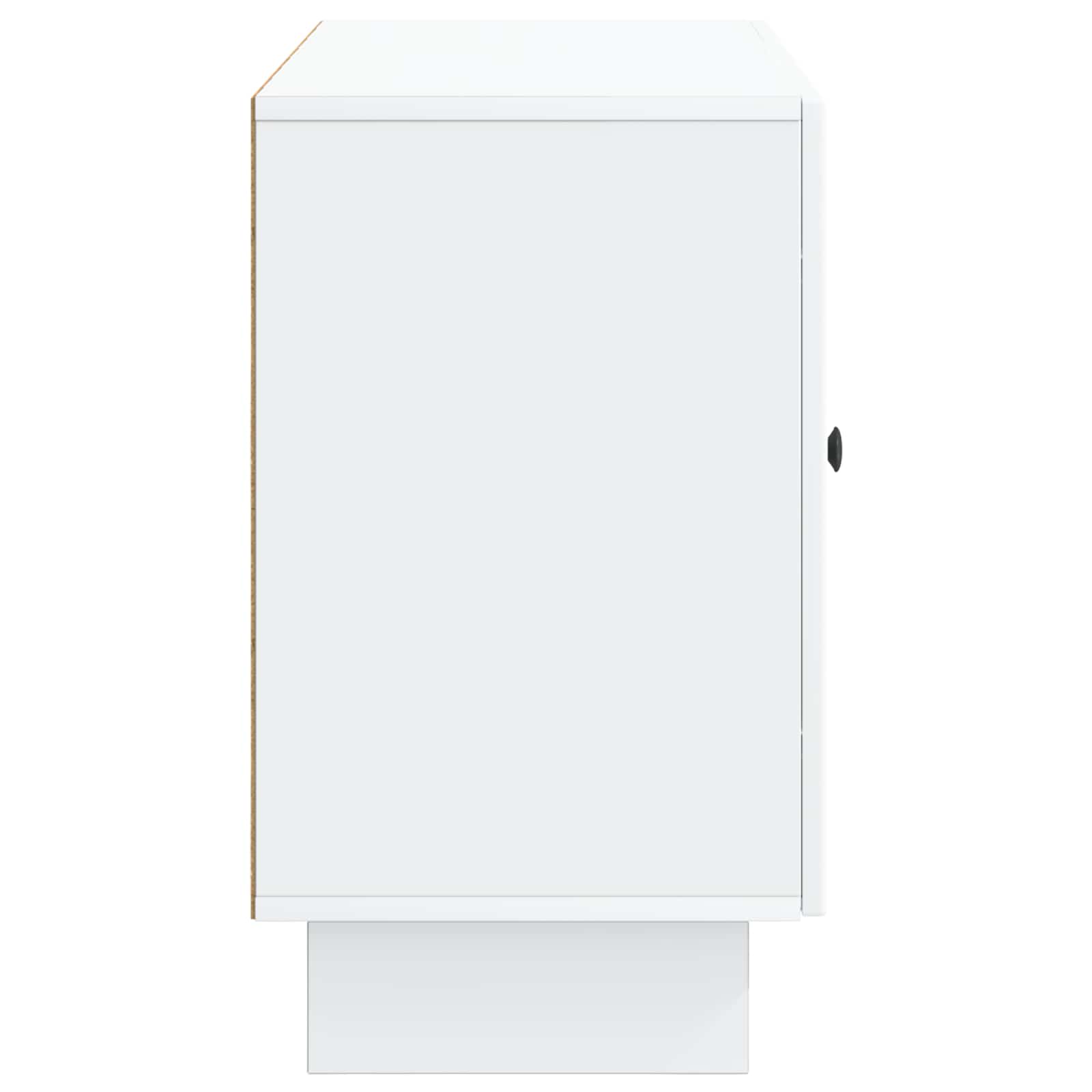 Dressoir Wit 89 x 34,5 x 60 cm Bewerkt hout is nu te koop bij PeponiXL, paradijselijk wonen!