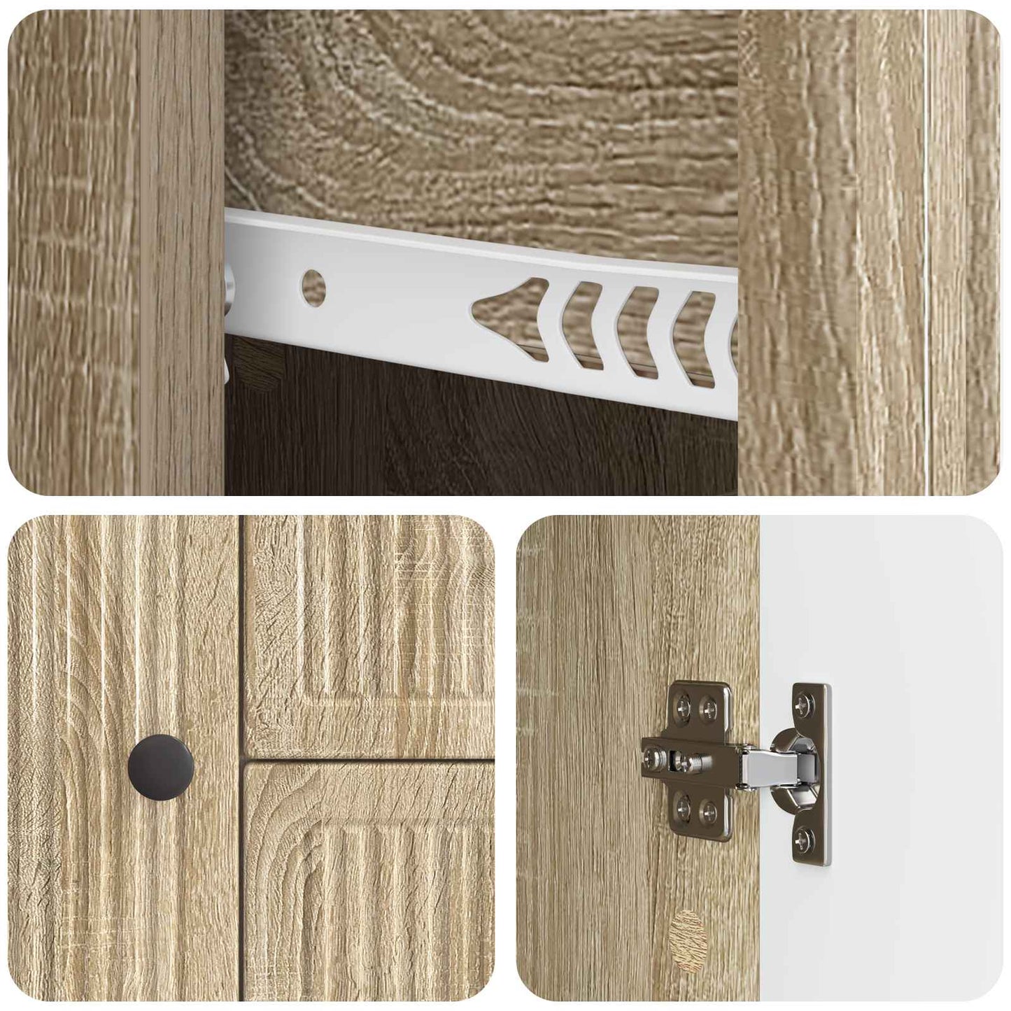 Dressoir met lade Sonoma Eiken 89 x 34,5 x 60 cm Bewerkt hout is nu te koop bij PeponiXL, paradijselijk wonen!