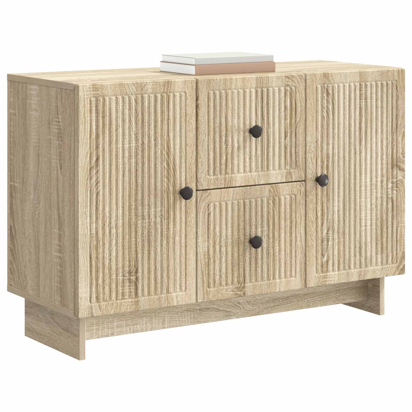 Dressoir met lade Sonoma Eiken 89 x 34,5 x 60 cm Bewerkt hout is nu te koop bij PeponiXL, paradijselijk wonen!