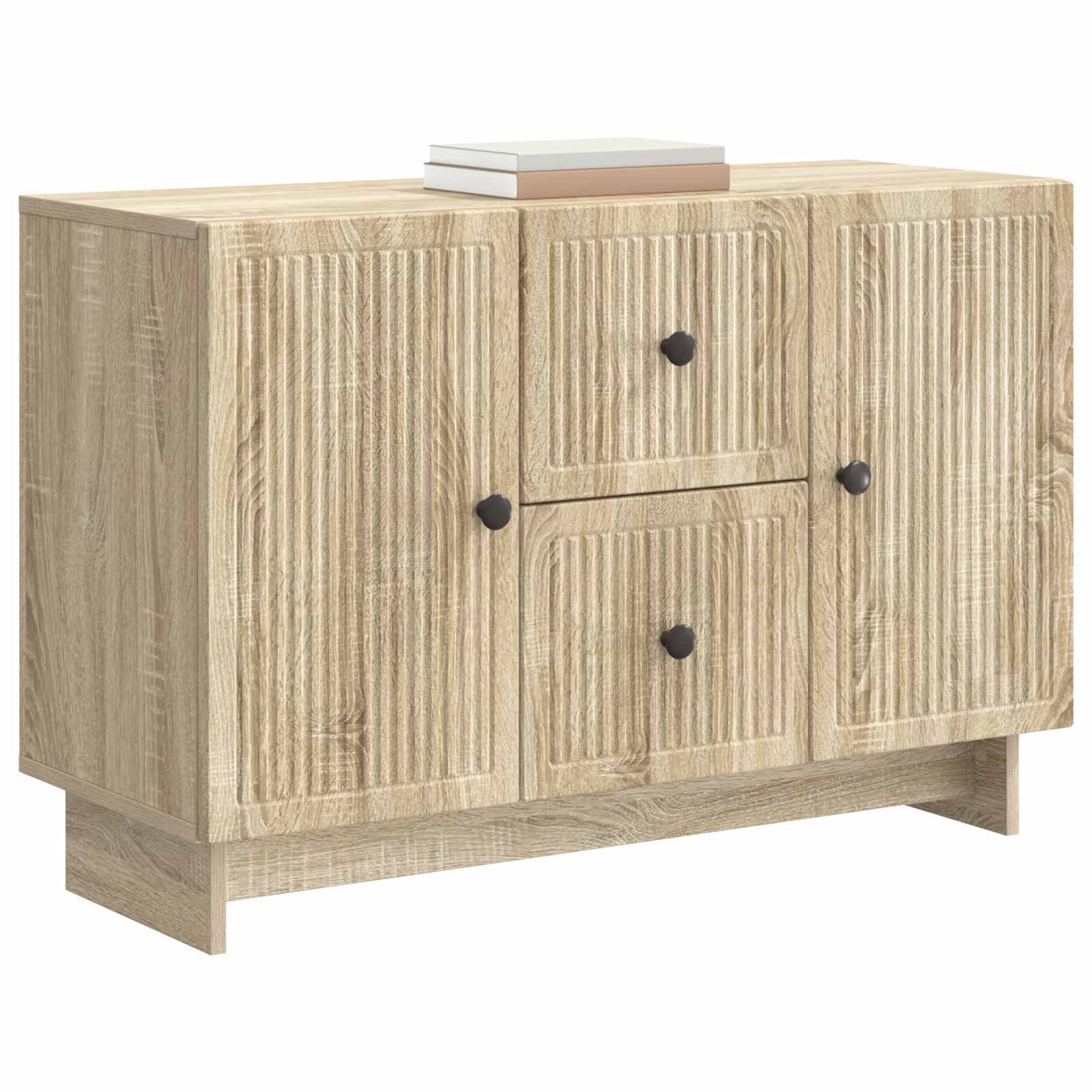 Dressoir met lade Sonoma Eiken 89 x 34,5 x 60 cm Bewerkt hout is nu te koop bij PeponiXL, paradijselijk wonen!