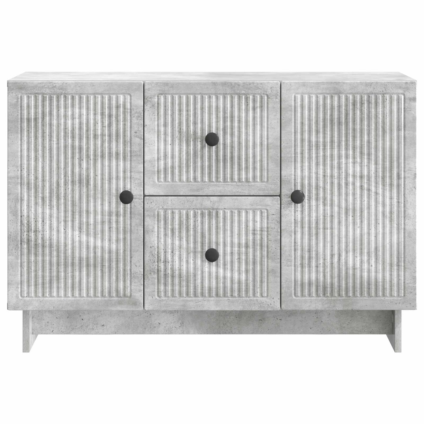Dressoir met lade Betongrijs 89 x 34,5 x 60 cm Bewerkt hout is nu te koop bij PeponiXL, paradijselijk wonen!