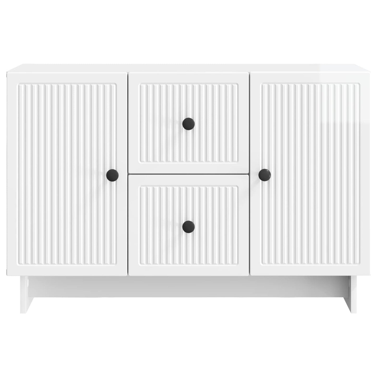 Dressoir met lade Hoogglans Wit 89 x 34,5 x 60 cm Bewerkt hout is nu te koop bij PeponiXL, paradijselijk wonen!