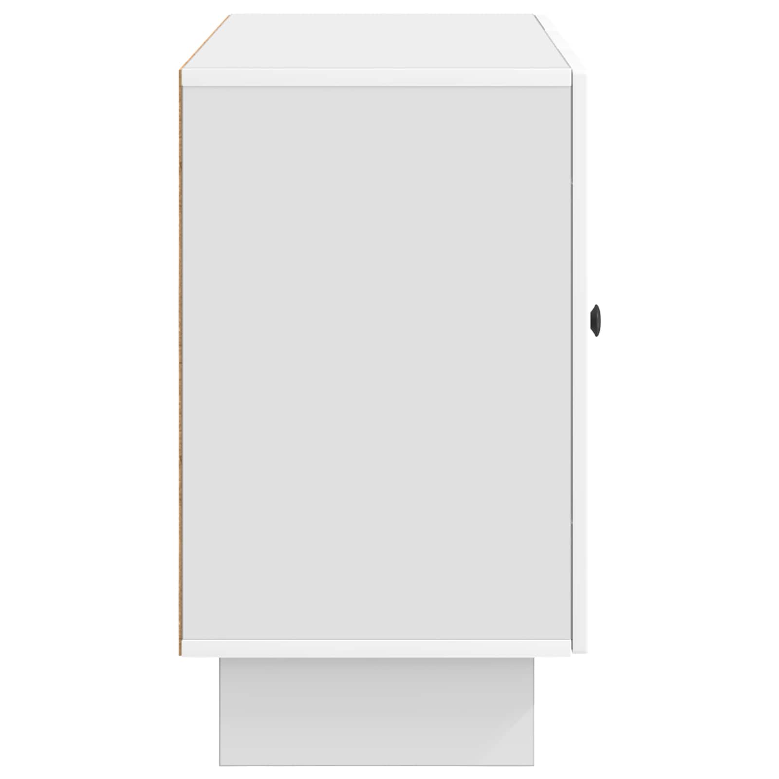 Dressoir met lade Hoogglans Wit 89 x 34,5 x 60 cm Bewerkt hout is nu te koop bij PeponiXL, paradijselijk wonen!