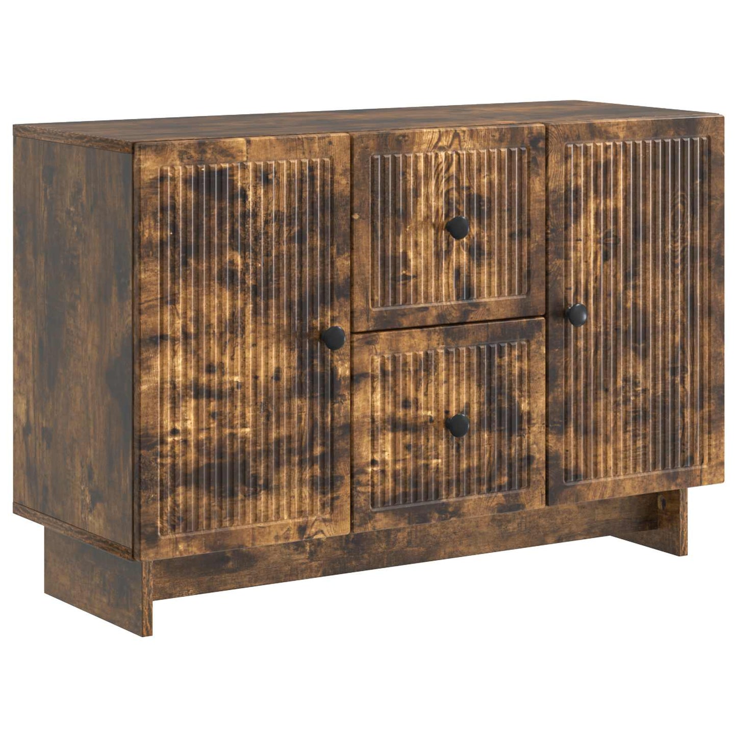 Dressoir met lade Gerookt eiken 89 x 34,5 x 60 cm Bewerkt hout is nu te koop bij PeponiXL, paradijselijk wonen!