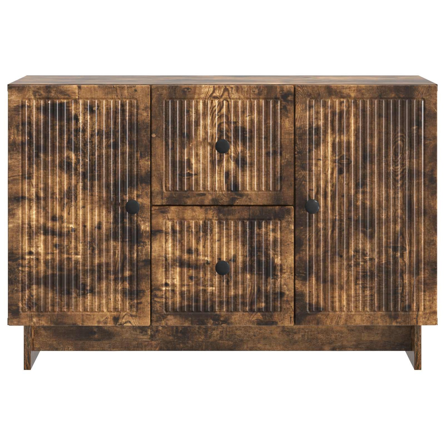 Dressoir met lade Gerookt eiken 89 x 34,5 x 60 cm Bewerkt hout is nu te koop bij PeponiXL, paradijselijk wonen!