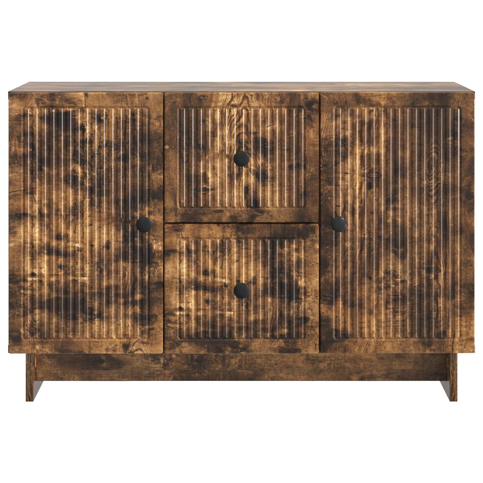 Dressoir met lade Gerookt eiken 89 x 34,5 x 60 cm Bewerkt hout is nu te koop bij PeponiXL, paradijselijk wonen!