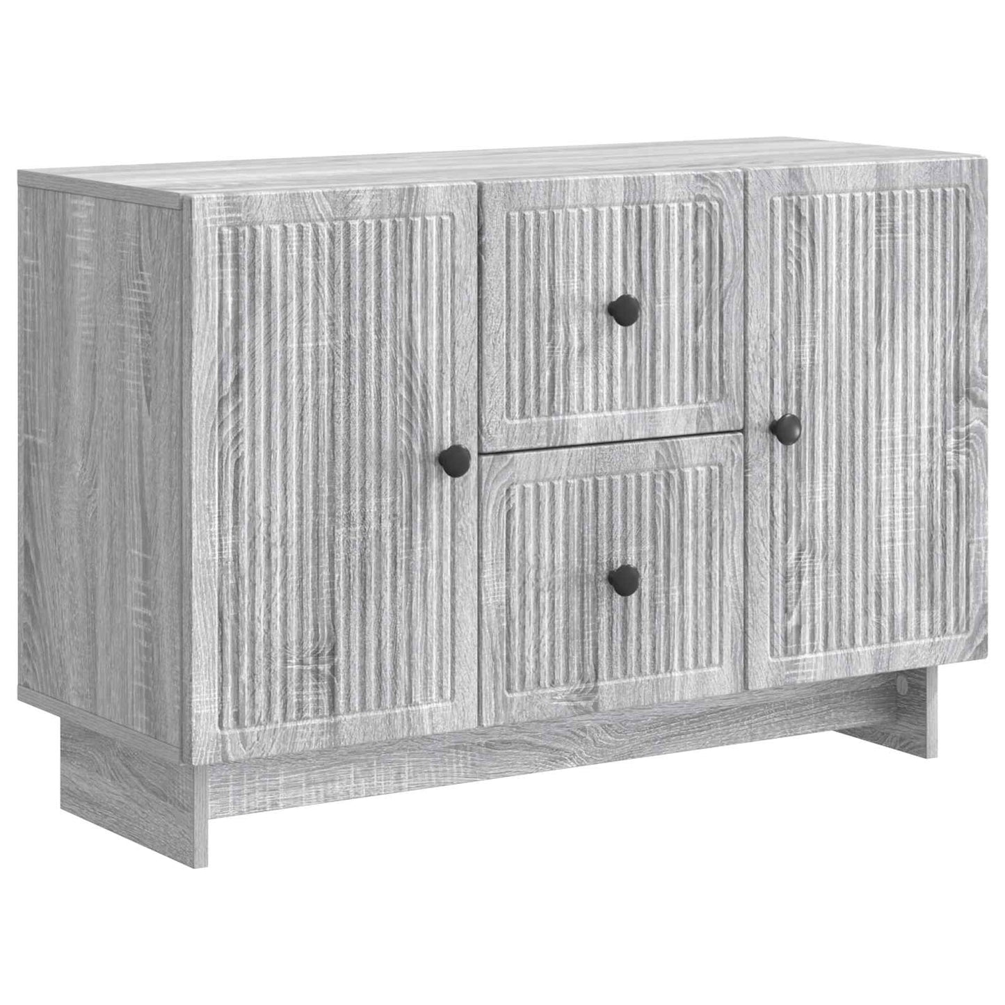 Dressoir met lade Grijs sonoma 89 x 34,5 x 60 cm Bewerkt hout is nu te koop bij PeponiXL, paradijselijk wonen!