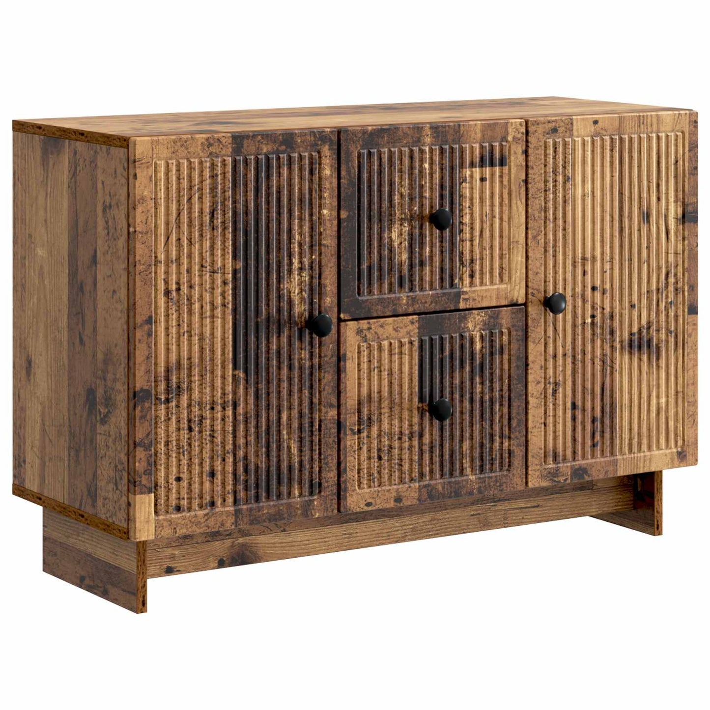 Dressoir met lade Oud hout 89 x 34,5 x 60 cm Bewerkt hout is nu te koop bij PeponiXL, paradijselijk wonen!