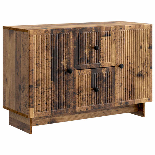 Dressoir met lade Oud hout 89 x 34,5 x 60 cm Bewerkt hout is nu te koop bij PeponiXL, paradijselijk wonen!
