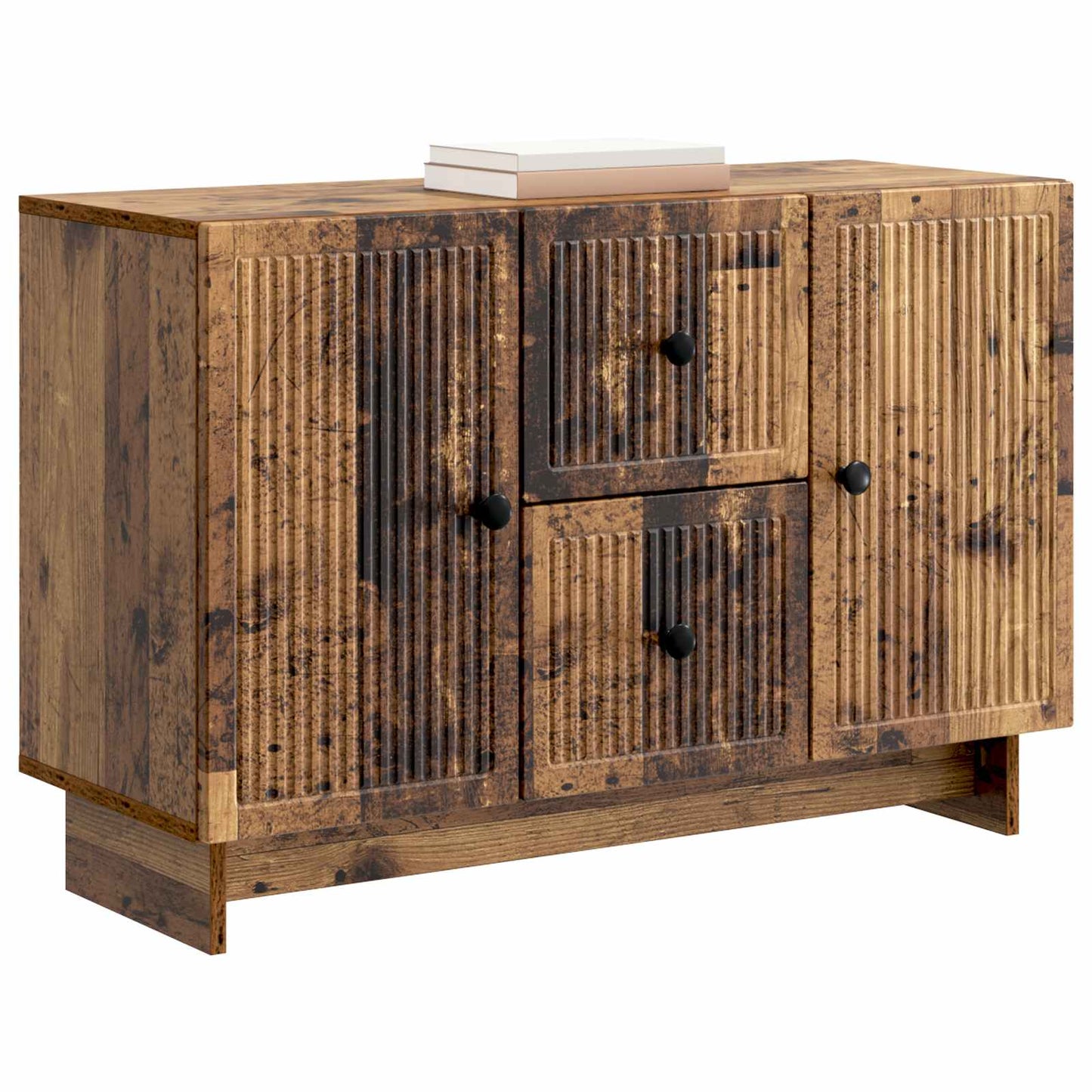 Dressoir met lade Oud hout 89 x 34,5 x 60 cm Bewerkt hout is nu te koop bij PeponiXL, paradijselijk wonen!