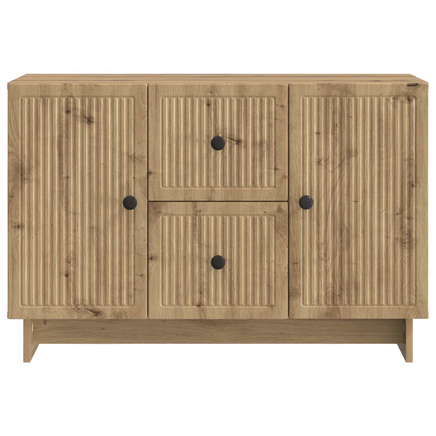 Dressoir Artisanaal eiken 89 x 34,5 x 60 cm Bewerkt hout is nu te koop bij PeponiXL, paradijselijk wonen!