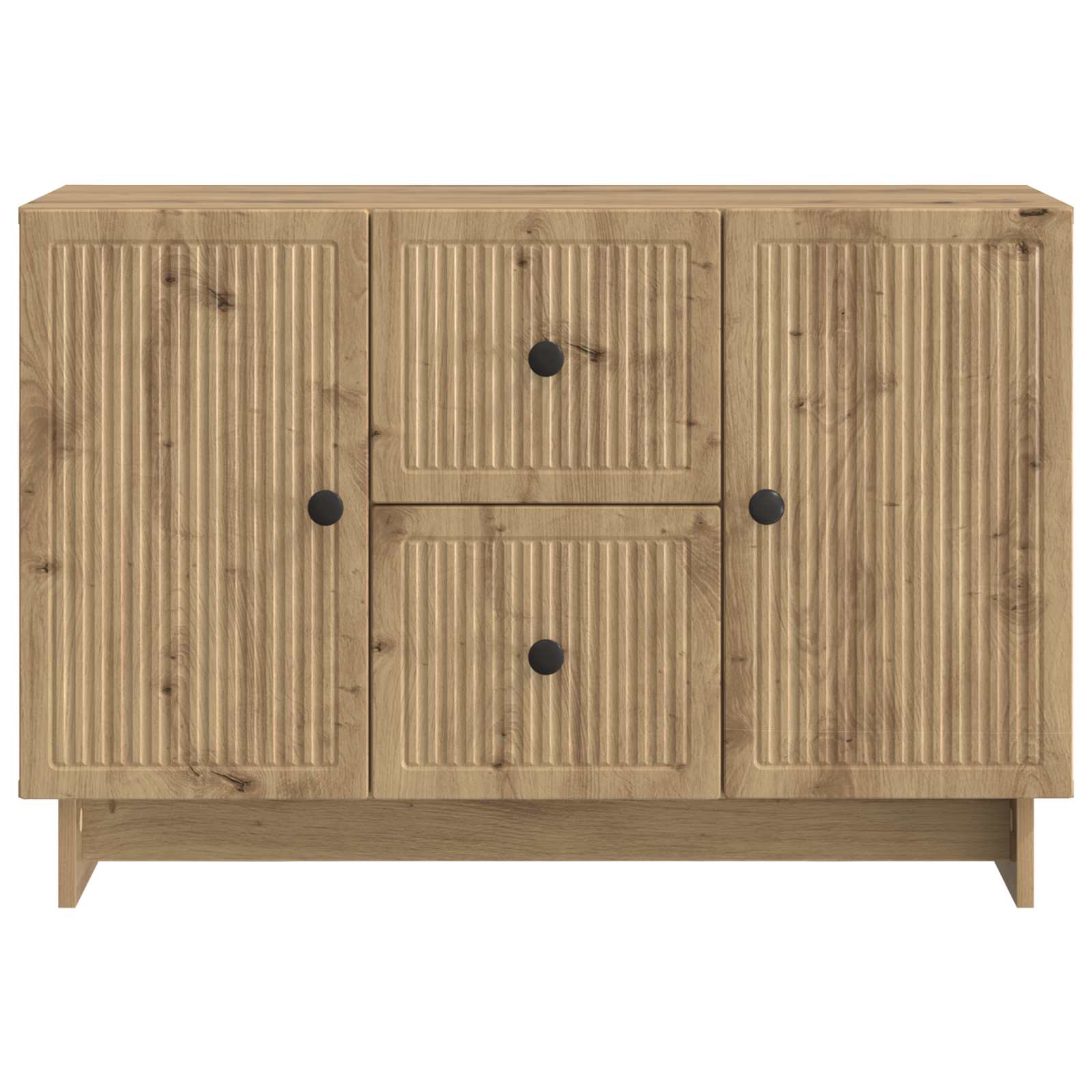 Dressoir Artisanaal eiken 89 x 34,5 x 60 cm Bewerkt hout is nu te koop bij PeponiXL, paradijselijk wonen!