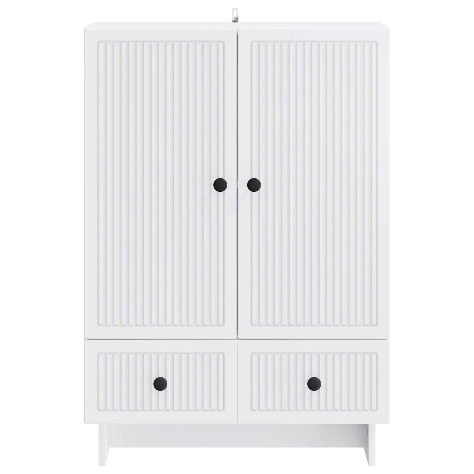 Dressoir Wit 66 x 34,5 x 95 cm Geconstrueerd hout is nu te koop bij PeponiXL, paradijselijk wonen!
