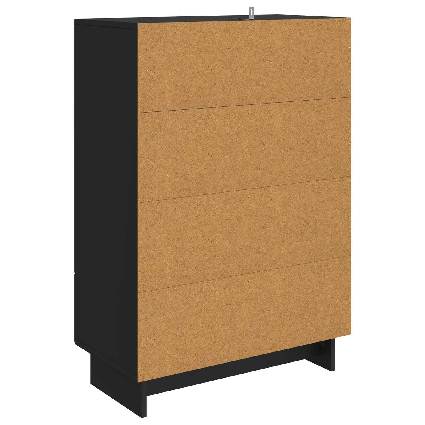Dressoir Zwart 66 x 34,5 x 95 cm Geconstrueerd hout is nu te koop bij PeponiXL, paradijselijk wonen!