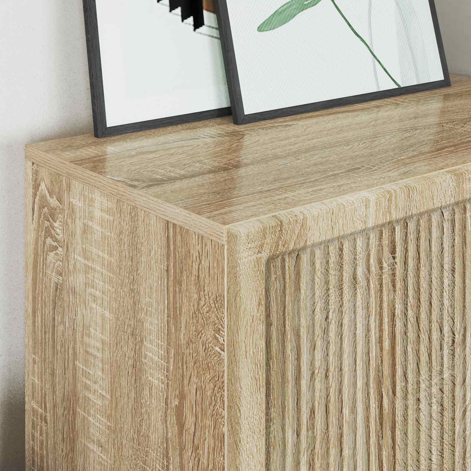 Dressoir Sonoma Eiken 66 x 34,5 x 95 cm Bewerkt hout is nu te koop bij PeponiXL, paradijselijk wonen!