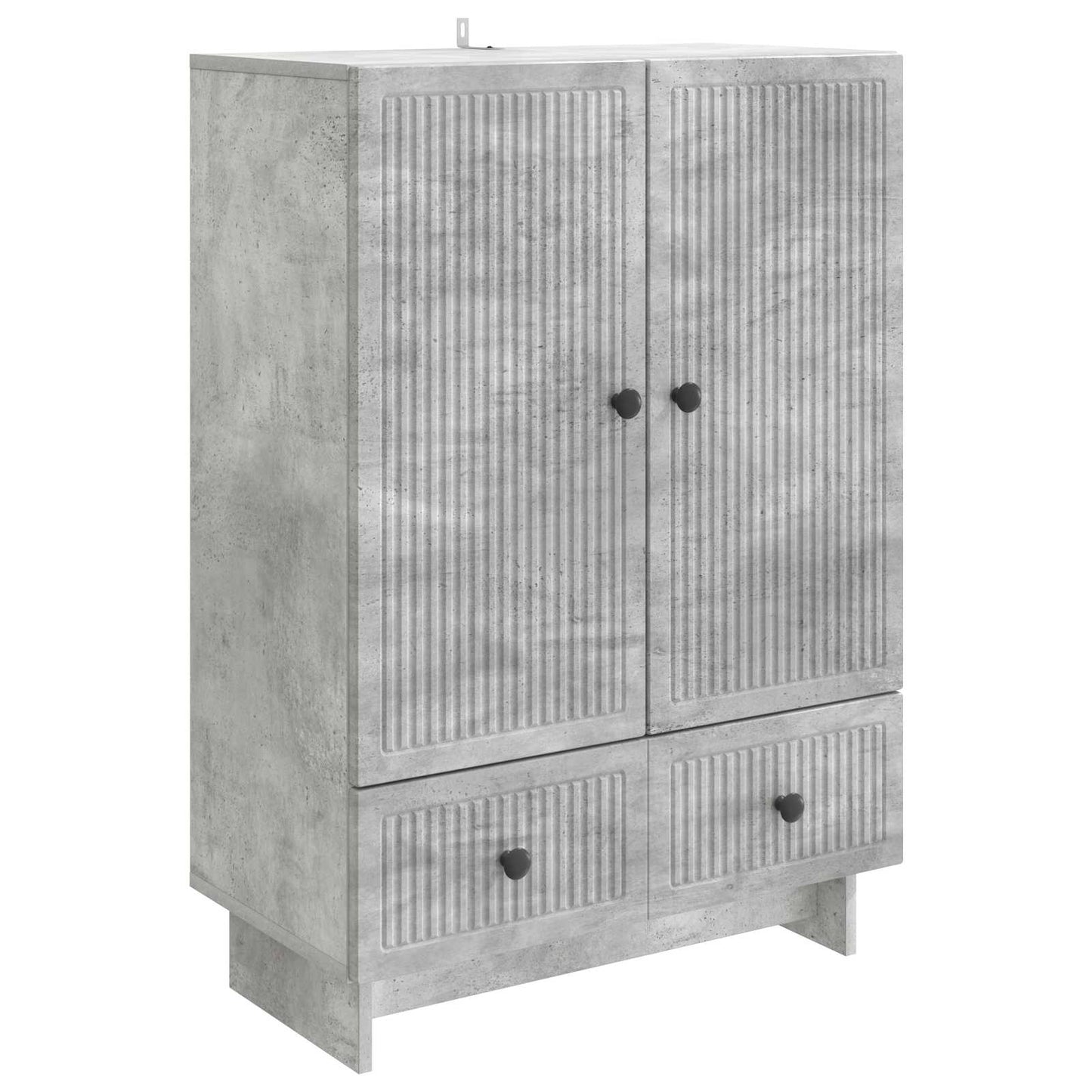 Dressoir Beton Grijs 66 x 34,5 x 95 cm Geconstrueerd hout is nu te koop bij PeponiXL, paradijselijk wonen!