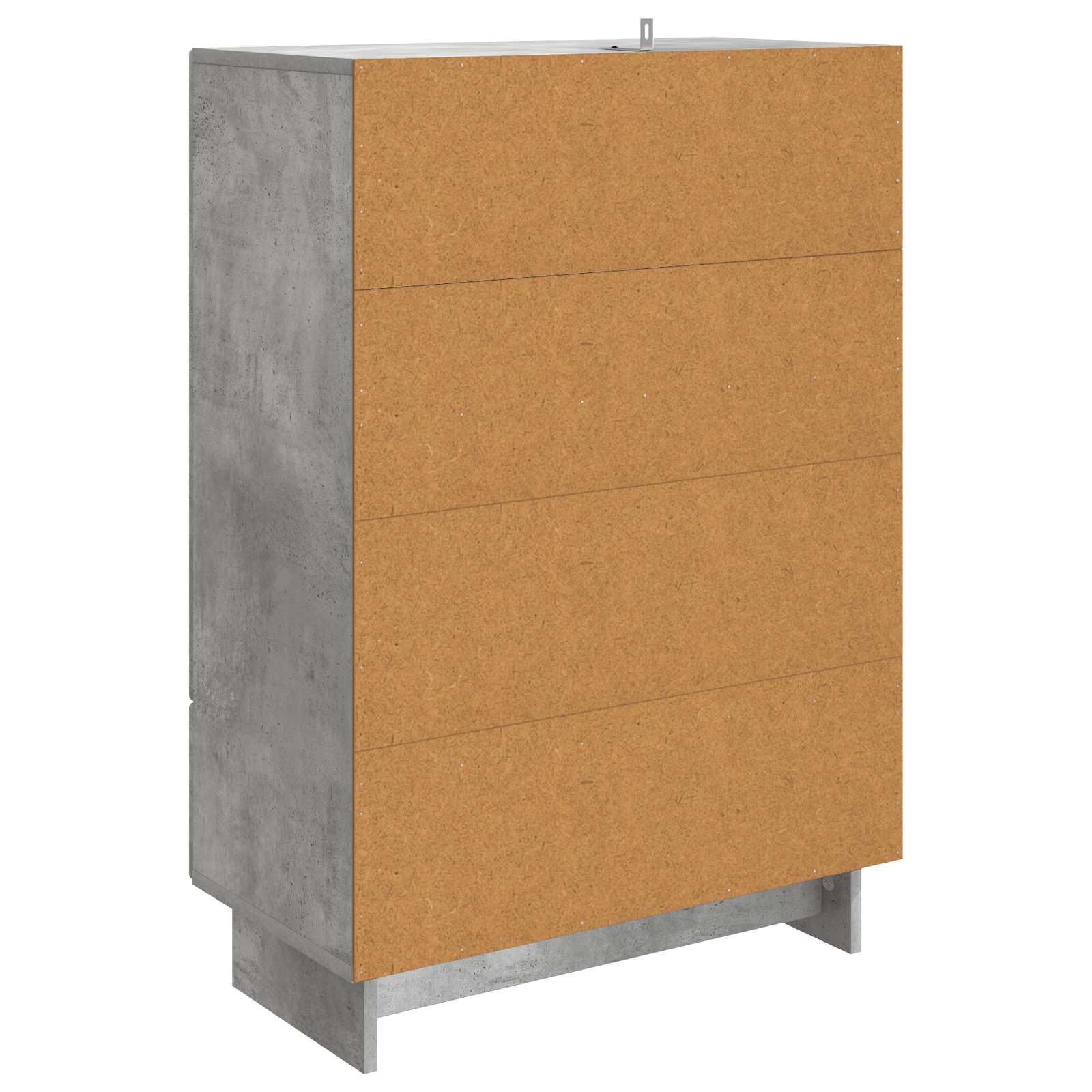 Dressoir Beton Grijs 66 x 34,5 x 95 cm Geconstrueerd hout is nu te koop bij PeponiXL, paradijselijk wonen!