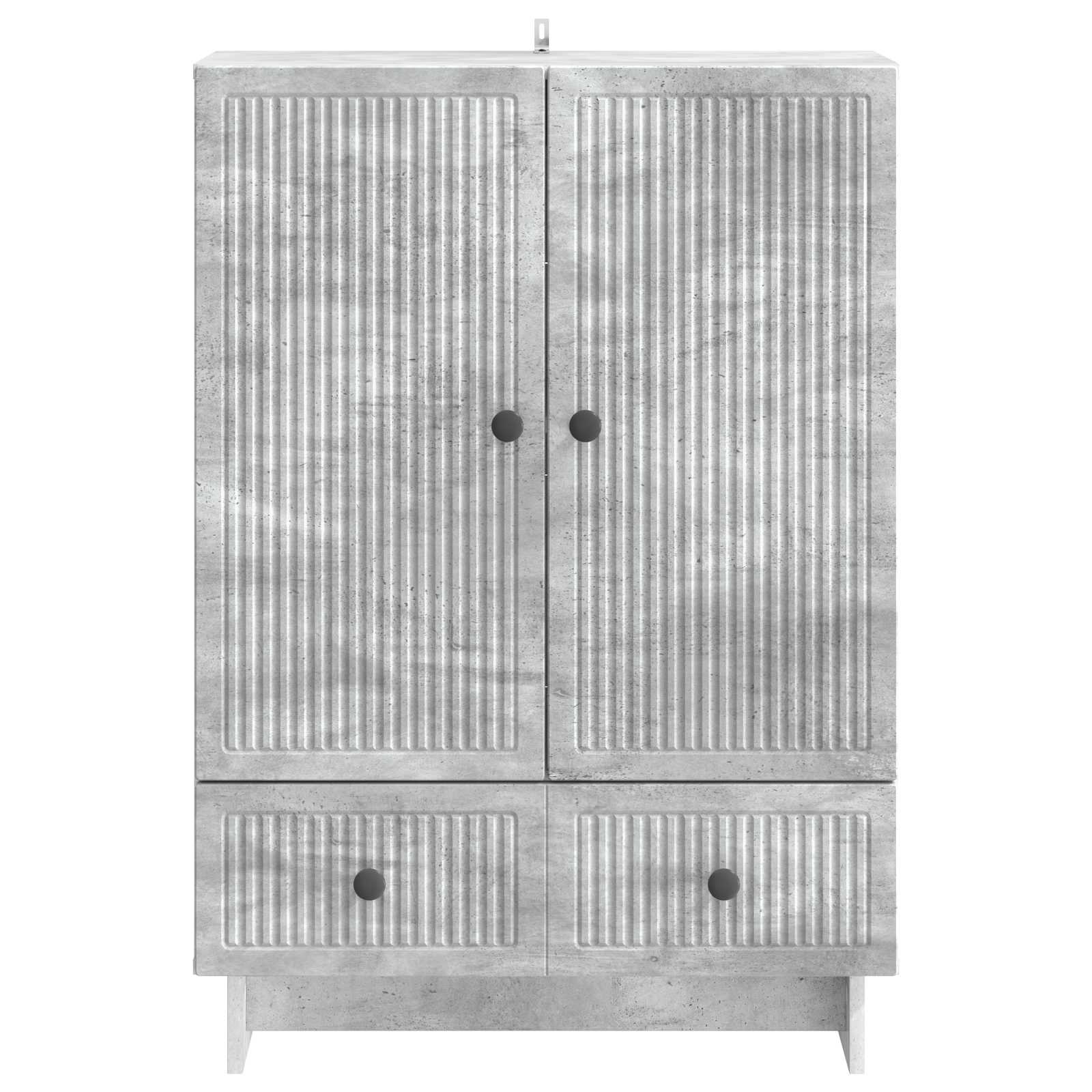 Dressoir Beton Grijs 66 x 34,5 x 95 cm Geconstrueerd hout is nu te koop bij PeponiXL, paradijselijk wonen!
