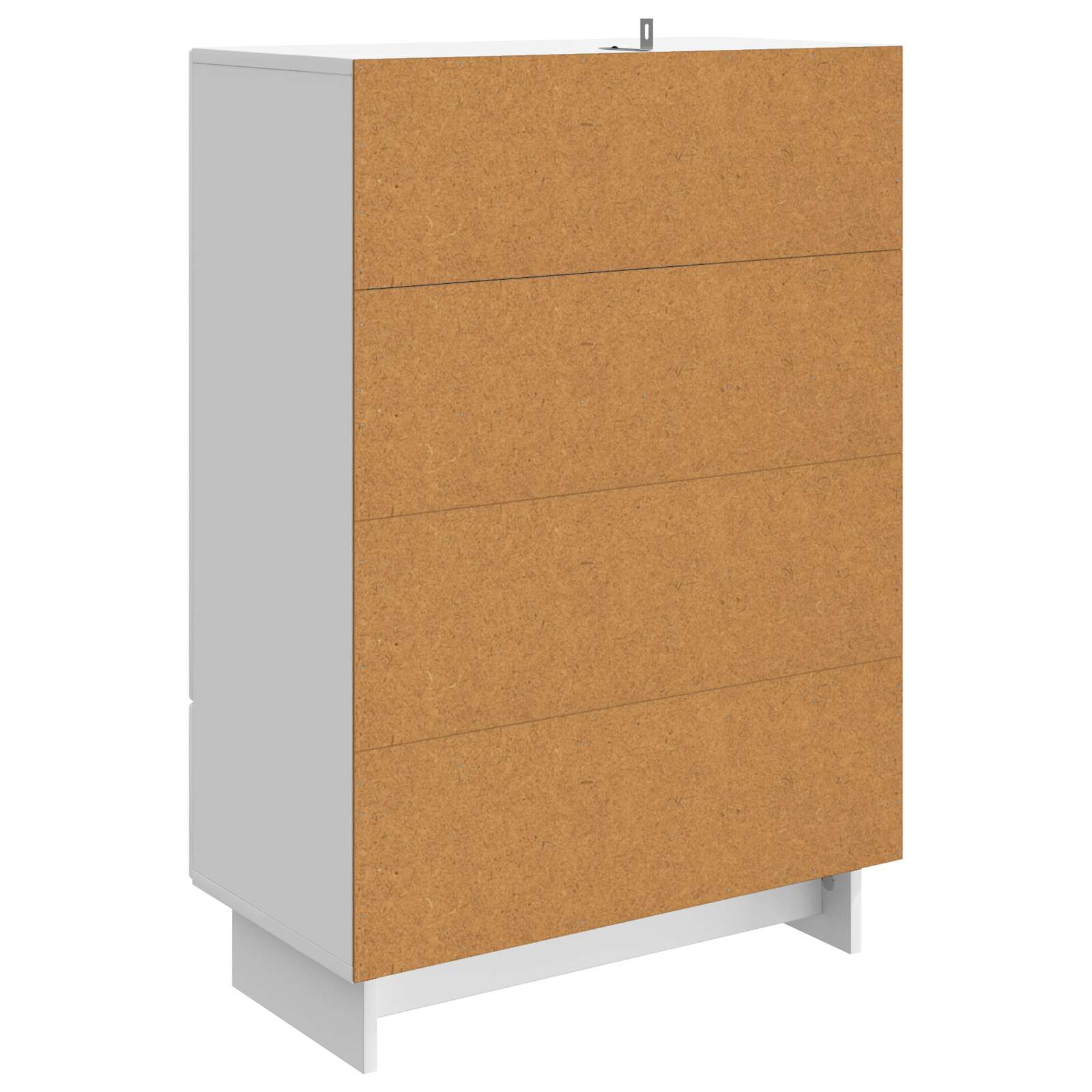 Dressoir Hoogglans Wit 66 x 34,5 x 95 cm Geconstrueerd hout is nu te koop bij PeponiXL, paradijselijk wonen!