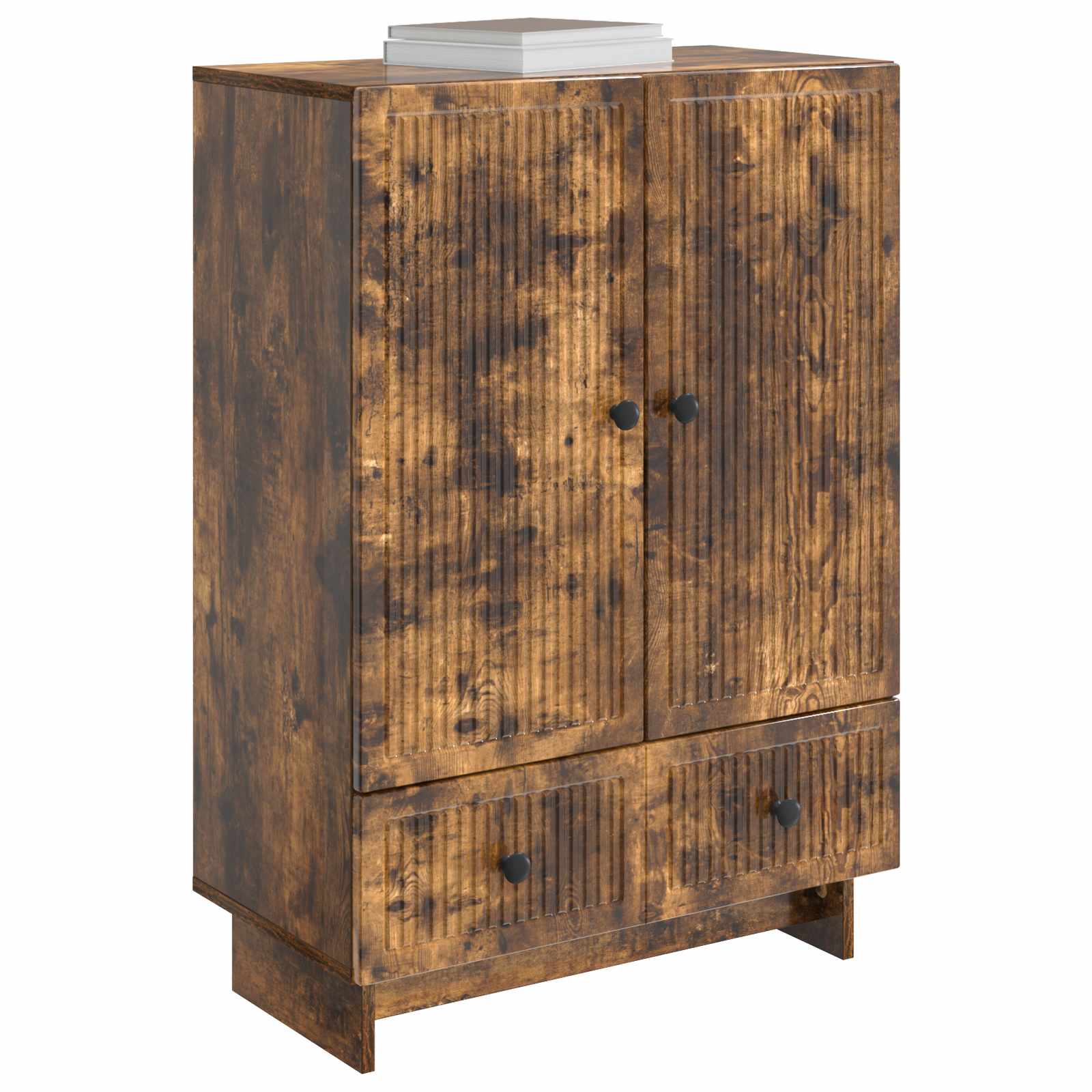 Dressoir Gerookte Eik 66 x 34,5 x 95 cm Geconstrueerd hout is nu te koop bij PeponiXL, paradijselijk wonen!
