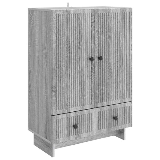 Dressoir Grijze Sonoma 66 x 34,5 x 95 cm Geconstrueerd hout is nu te koop bij PeponiXL, paradijselijk wonen!
