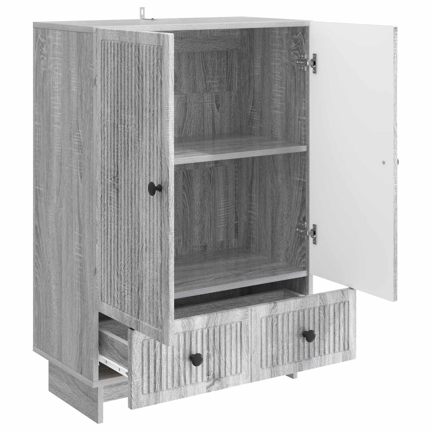 Dressoir Grijze Sonoma 66 x 34,5 x 95 cm Geconstrueerd hout is nu te koop bij PeponiXL, paradijselijk wonen!