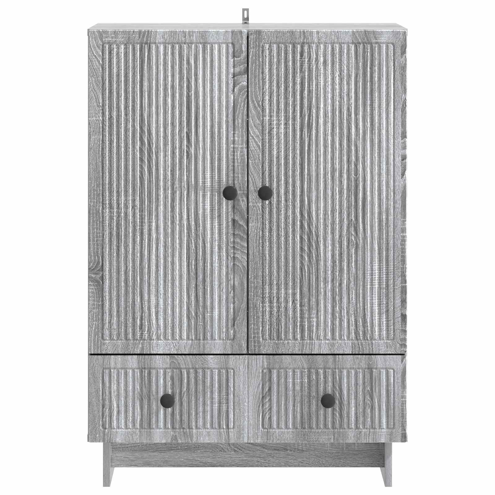 Dressoir Grijze Sonoma 66 x 34,5 x 95 cm Geconstrueerd hout is nu te koop bij PeponiXL, paradijselijk wonen!