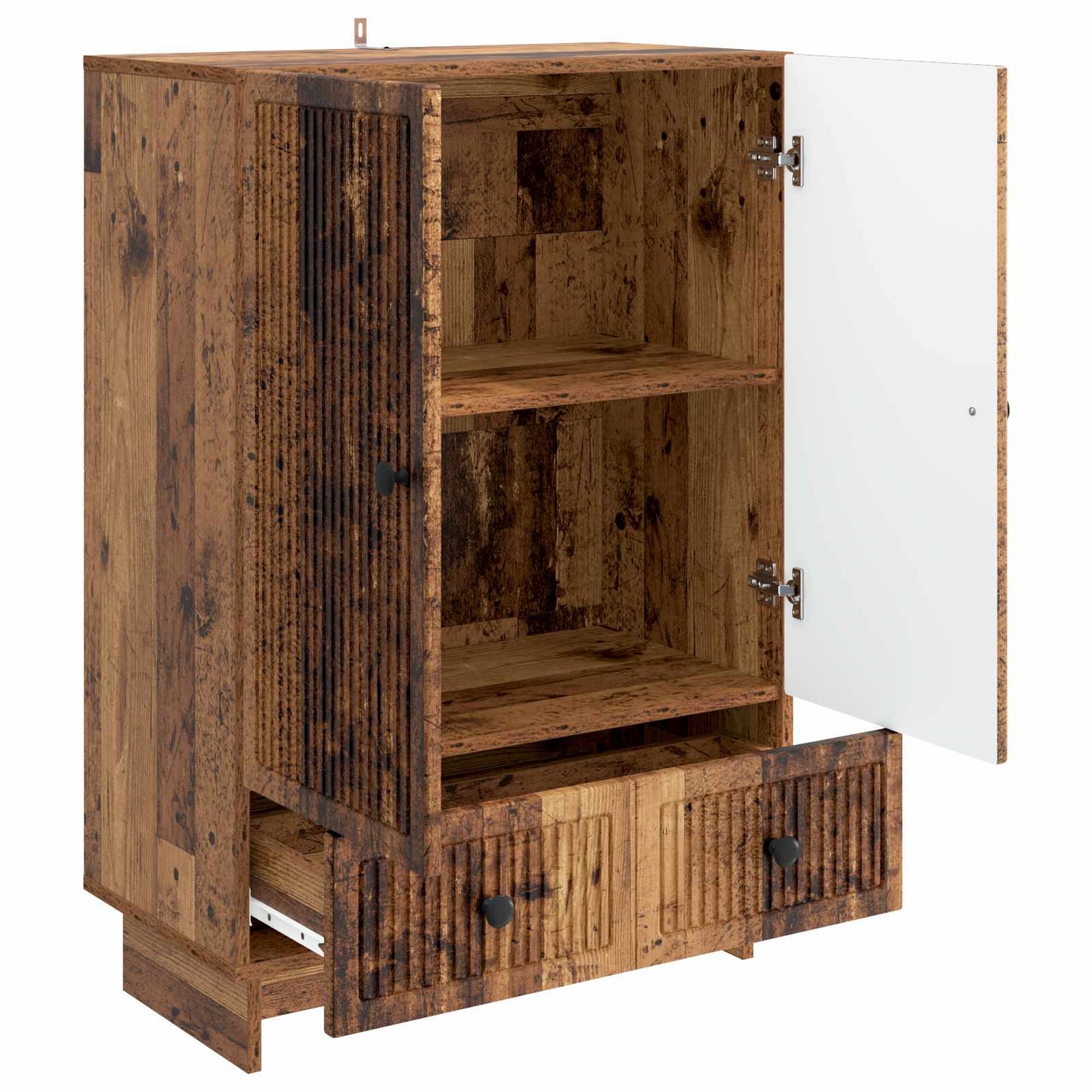 Dressoir Oudhout 66 x 34,5 x 95 cm Geconstrueerd hout is nu te koop bij PeponiXL, paradijselijk wonen!