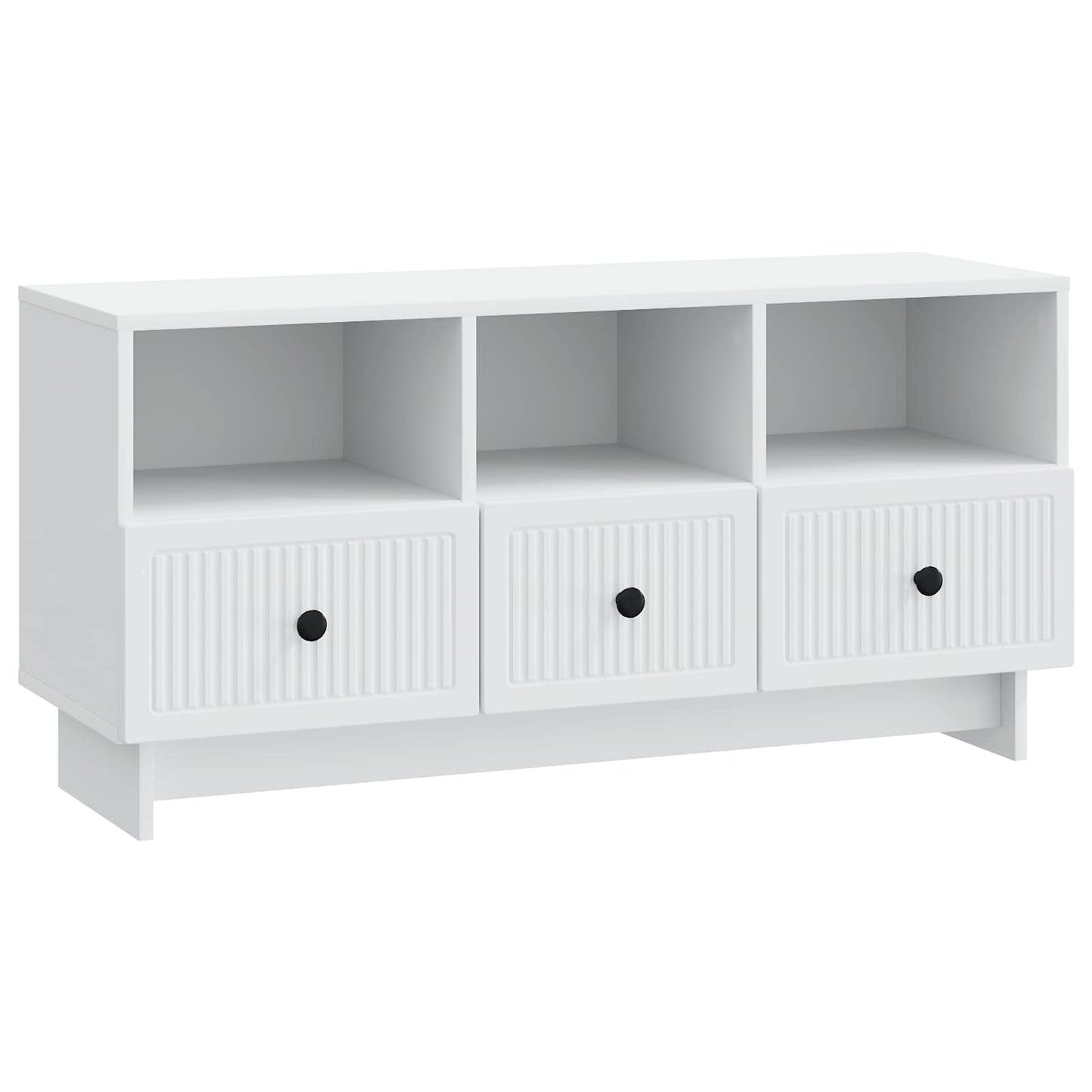 TV-kast met lade Wit 102 x 34,5 x 50 cm Bewerkt hout is nu te koop bij PeponiXL, paradijselijk wonen!