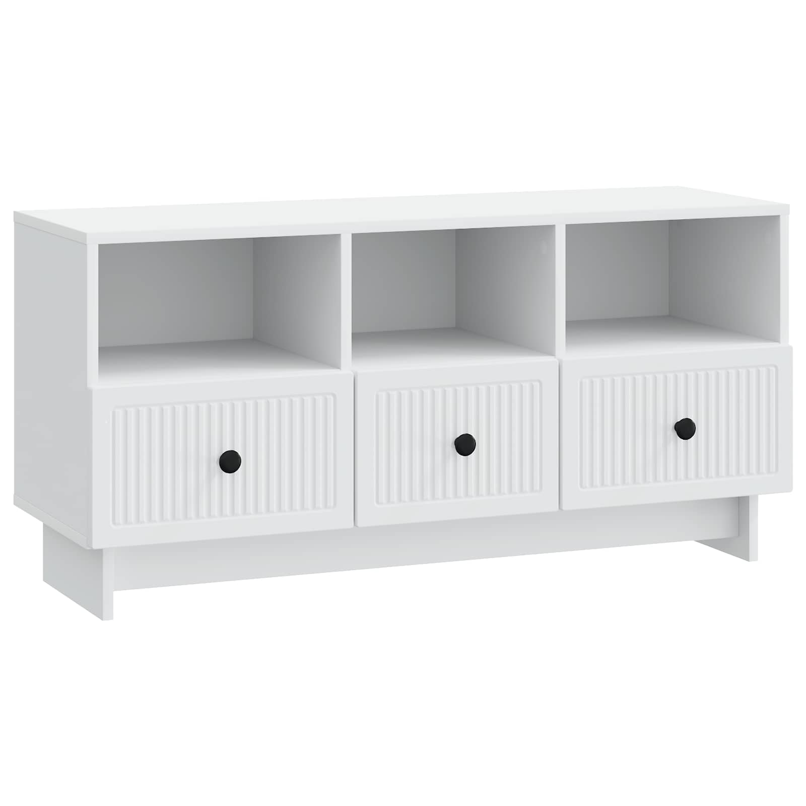 TV-kast met lade Wit 102 x 34,5 x 50 cm Bewerkt hout is nu te koop bij PeponiXL, paradijselijk wonen!