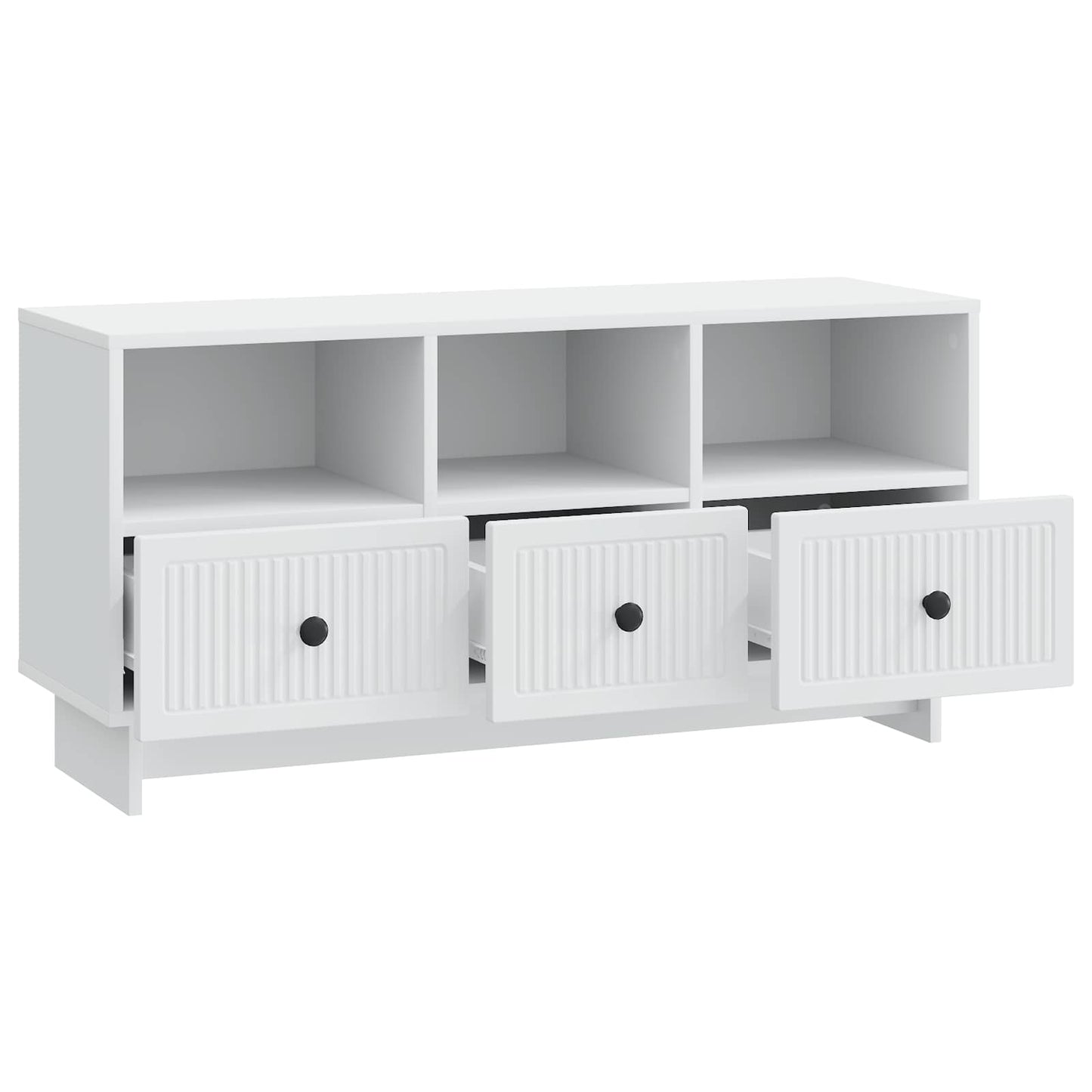 TV-kast met lade Wit 102 x 34,5 x 50 cm Bewerkt hout is nu te koop bij PeponiXL, paradijselijk wonen!