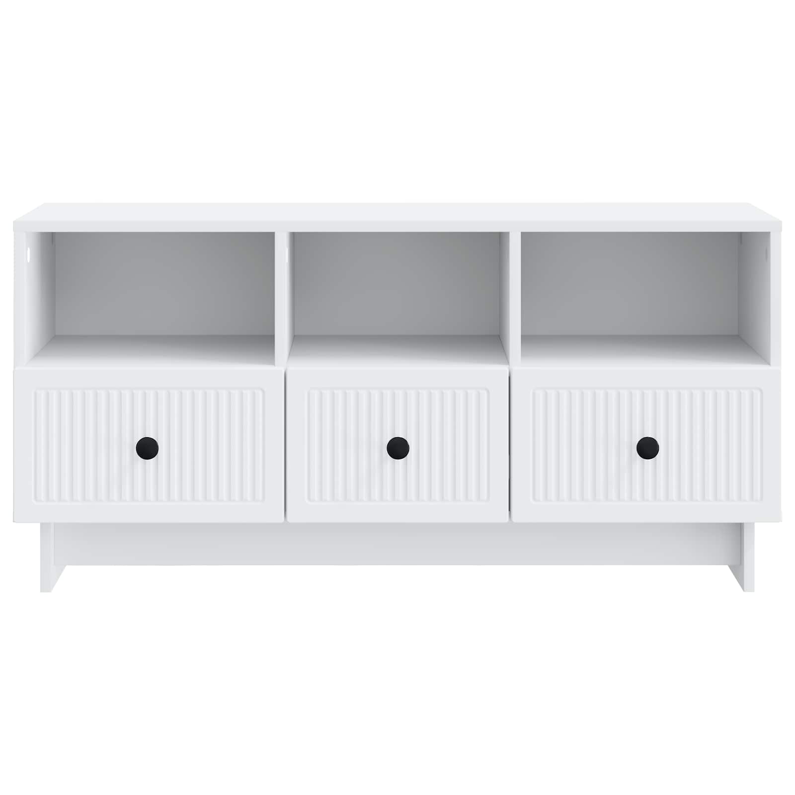 TV-kast met lade Wit 102 x 34,5 x 50 cm Bewerkt hout is nu te koop bij PeponiXL, paradijselijk wonen!