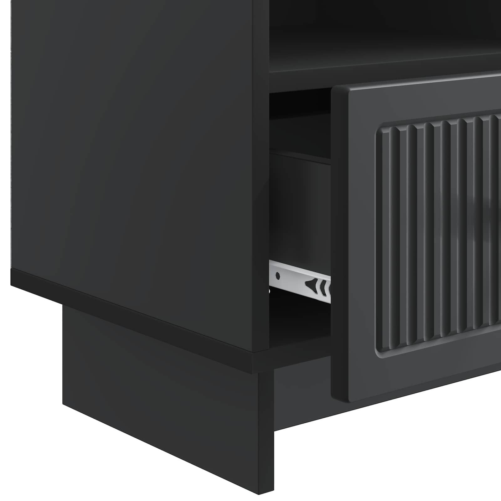 TV-kast met lade Zwart 102 x 34,5 x 50 cm Bewerkt hout is nu te koop bij PeponiXL, paradijselijk wonen!