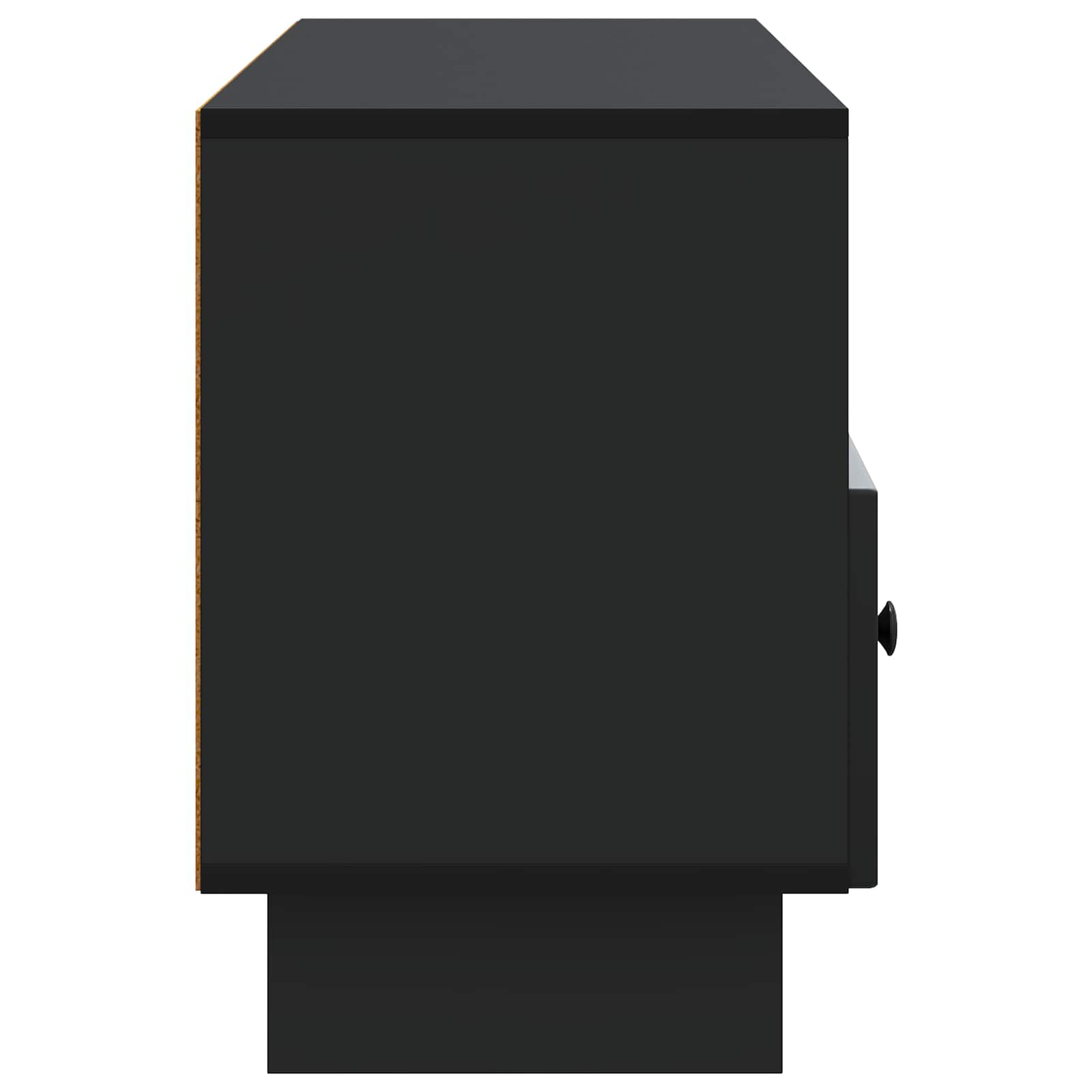 TV-kast met lade Zwart 102 x 34,5 x 50 cm Bewerkt hout is nu te koop bij PeponiXL, paradijselijk wonen!