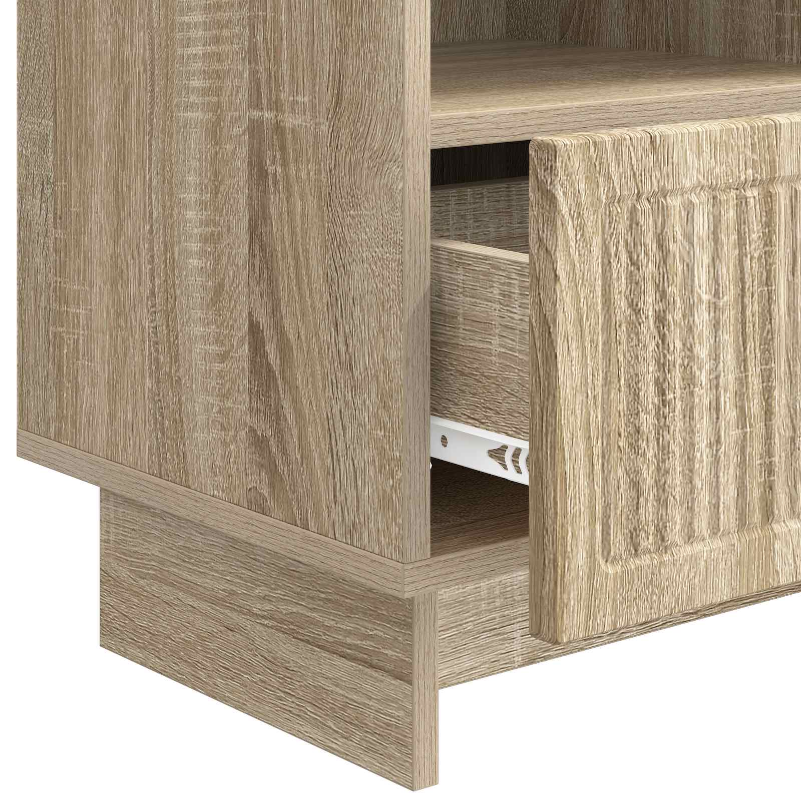 TV-kast met lade Sonoma Eiken 102 x 34,5 x 50 cm Bewerkt hout is nu te koop bij PeponiXL, paradijselijk wonen!