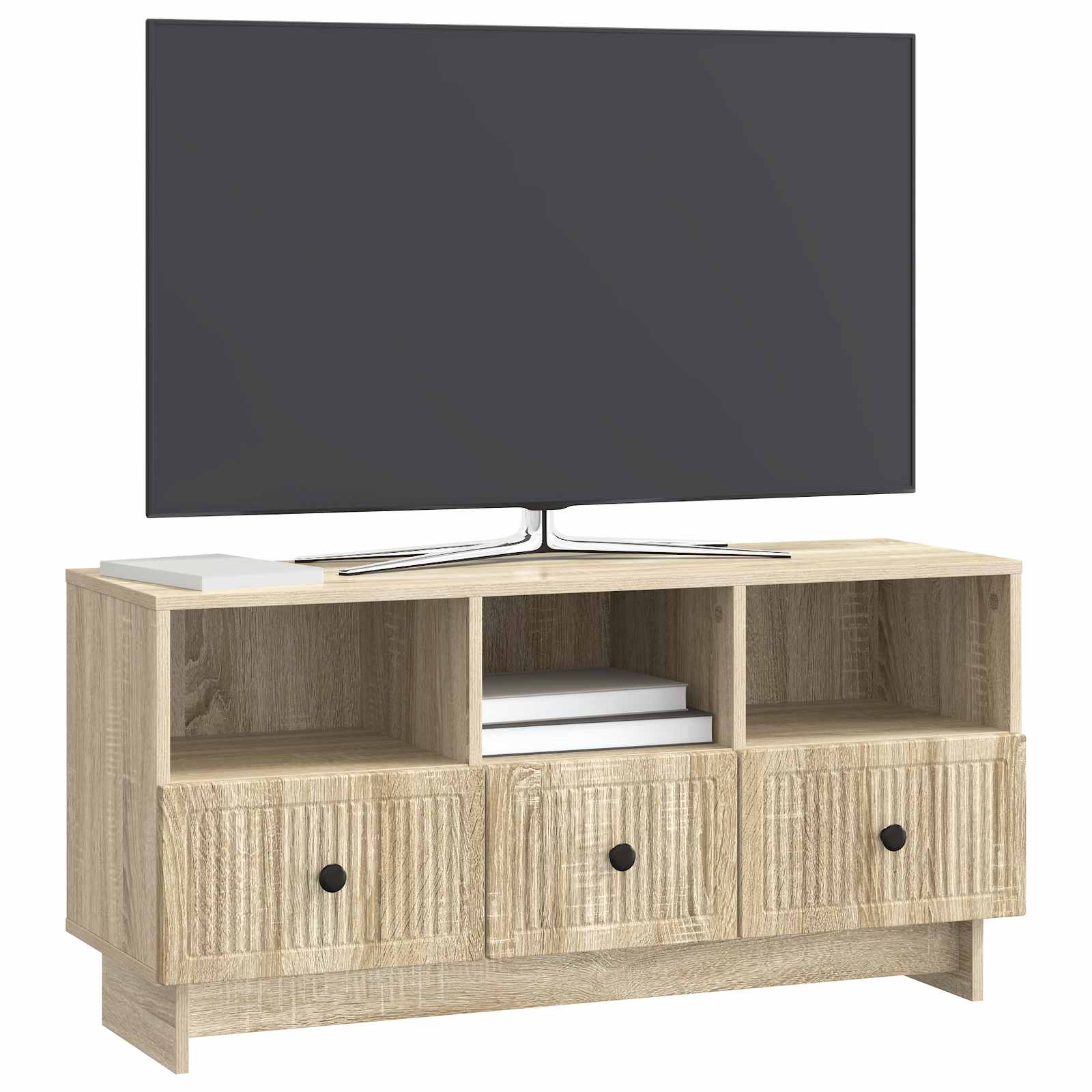 TV-kast met lade Sonoma Eiken 102 x 34,5 x 50 cm Bewerkt hout is nu te koop bij PeponiXL, paradijselijk wonen!