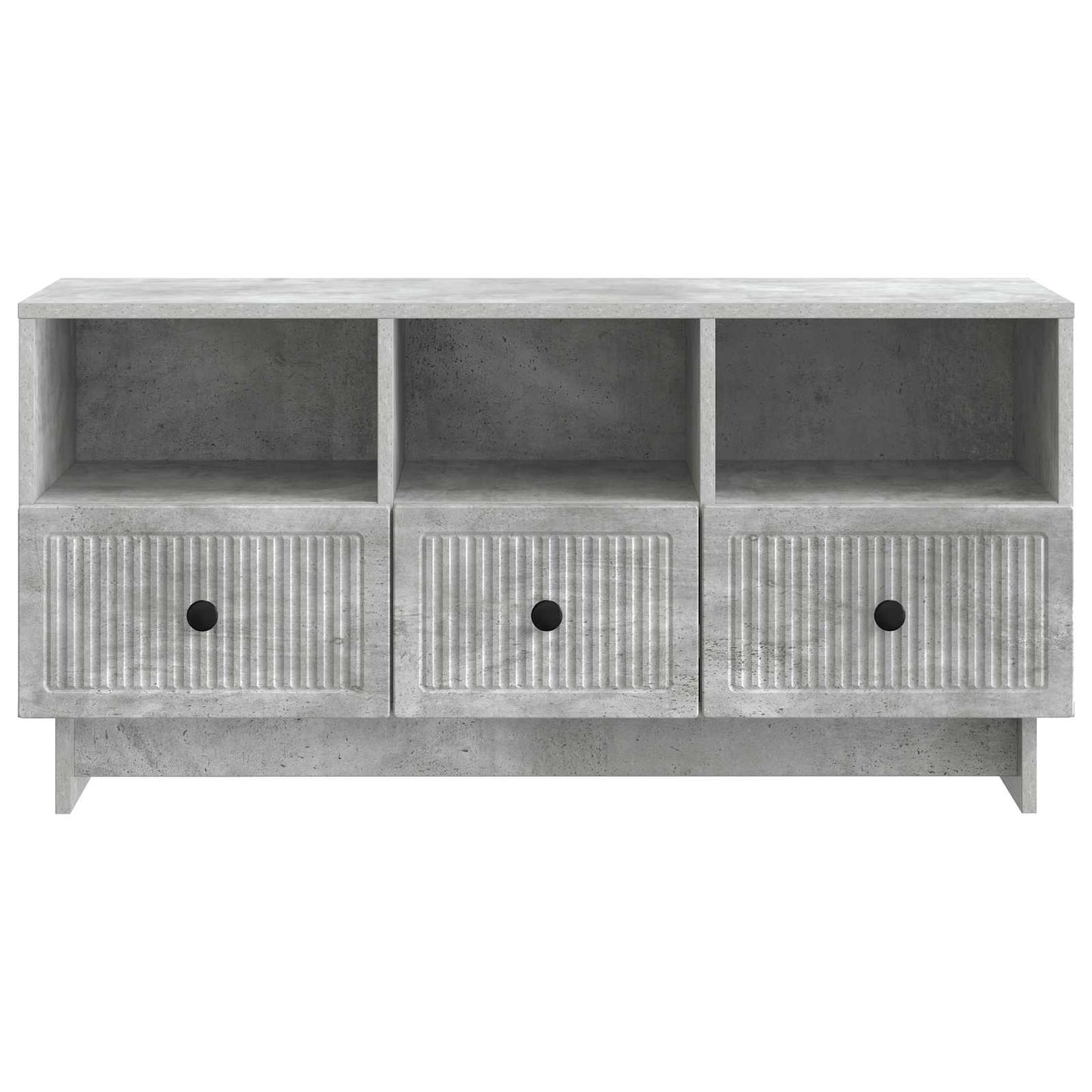 TV-kast met lade Betongrijs 102 x 34,5 x 50 cm Bewerkt hout is nu te koop bij PeponiXL, paradijselijk wonen!