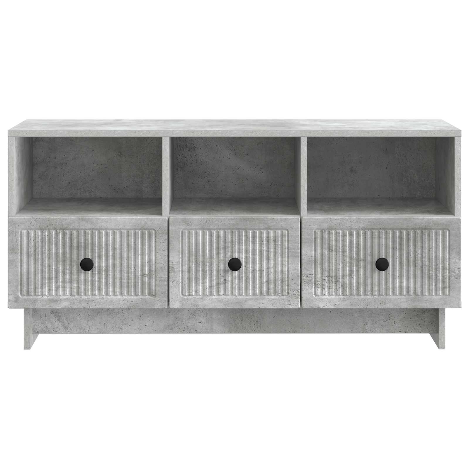 TV-kast met lade Betongrijs 102 x 34,5 x 50 cm Bewerkt hout is nu te koop bij PeponiXL, paradijselijk wonen!