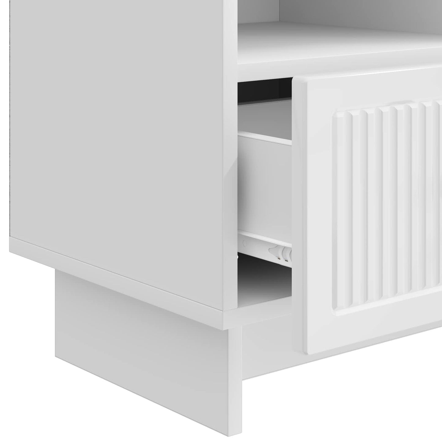 TV-kast met lade Hoogglans Wit 102 x 34,5 x 50 cm Bewerkt hout is nu te koop bij PeponiXL, paradijselijk wonen!