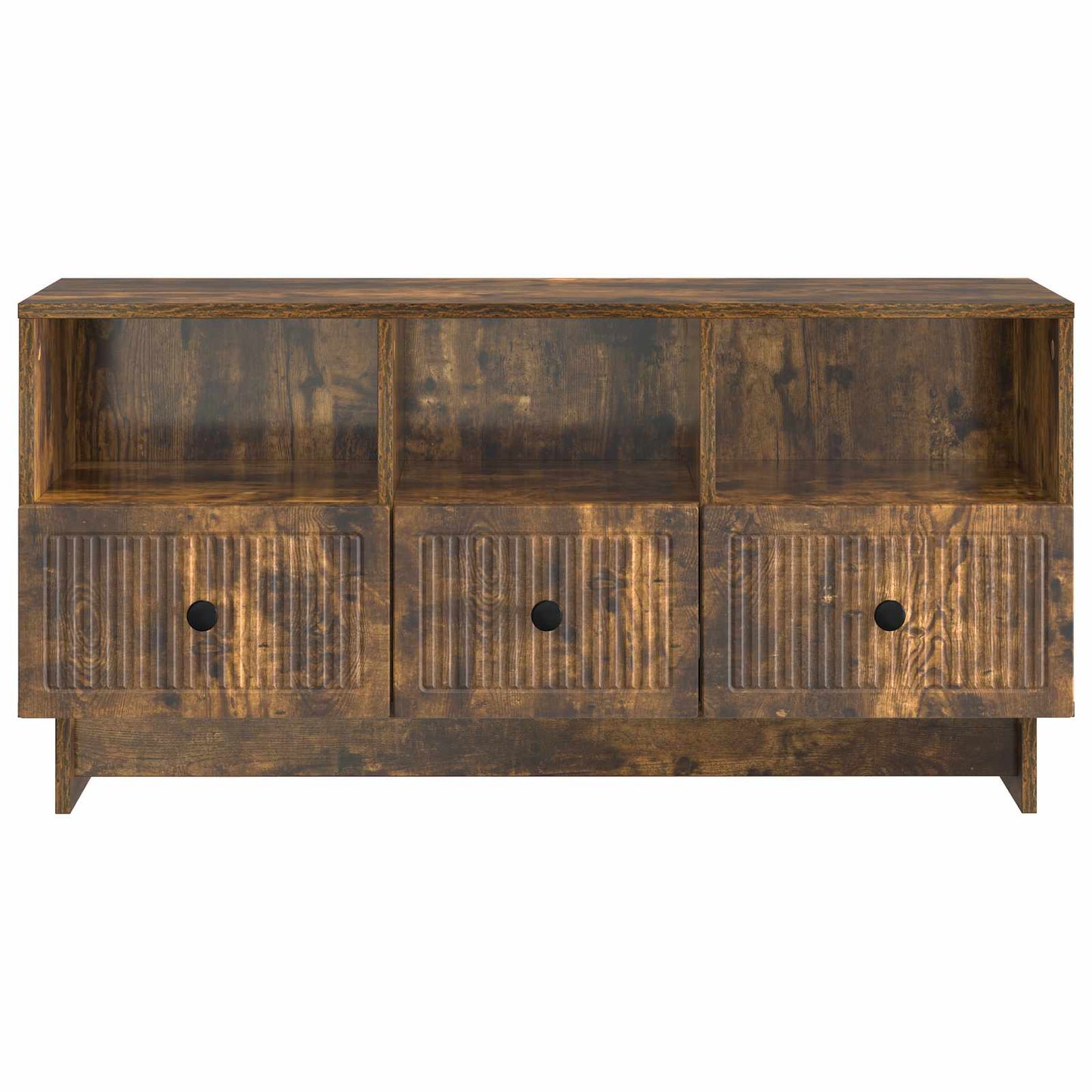 TV-kast met lade Gerookt eiken 102 x 34,5 x 50 cm Bewerkt hout is nu te koop bij PeponiXL, paradijselijk wonen!