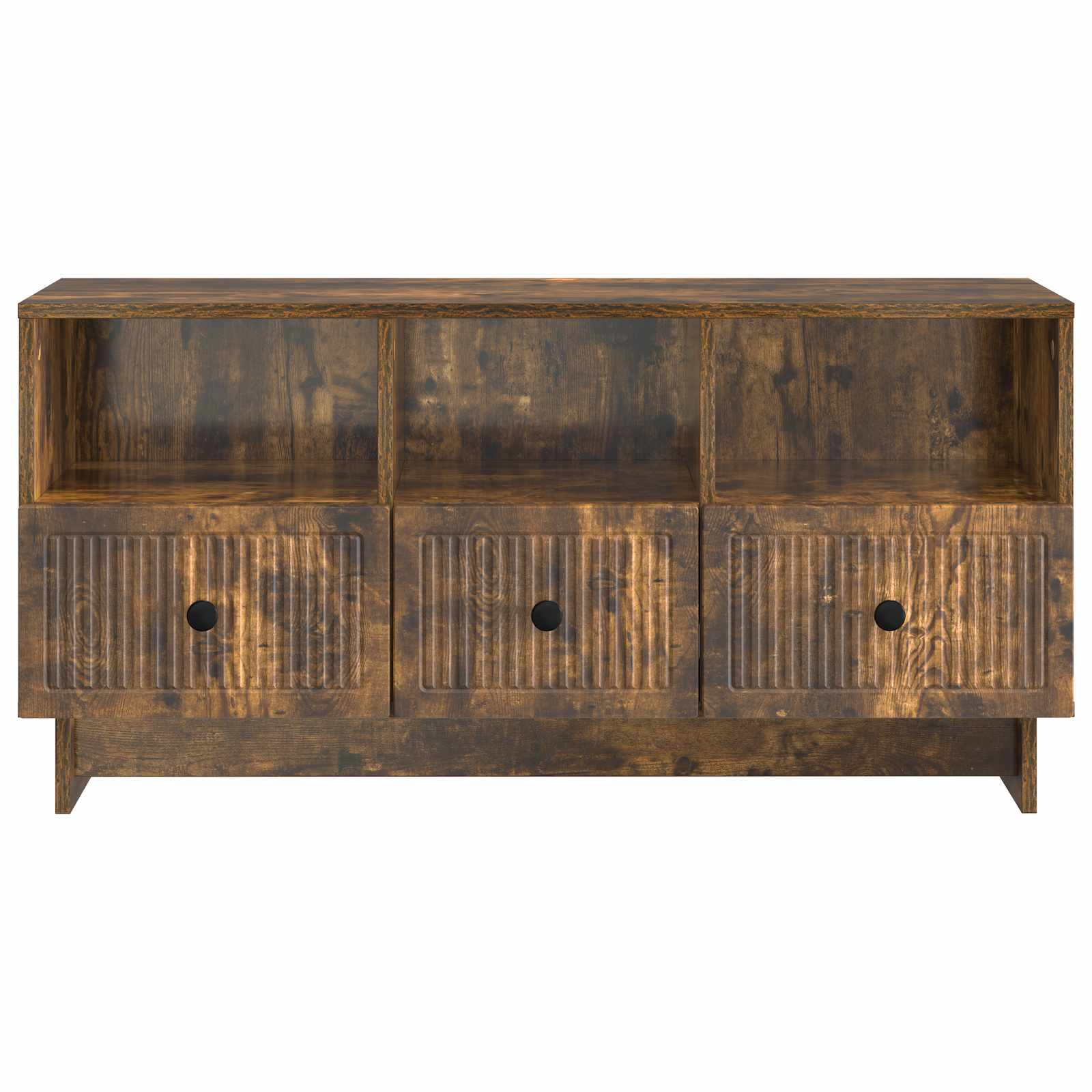 TV-kast met lade Gerookt eiken 102 x 34,5 x 50 cm Bewerkt hout is nu te koop bij PeponiXL, paradijselijk wonen!